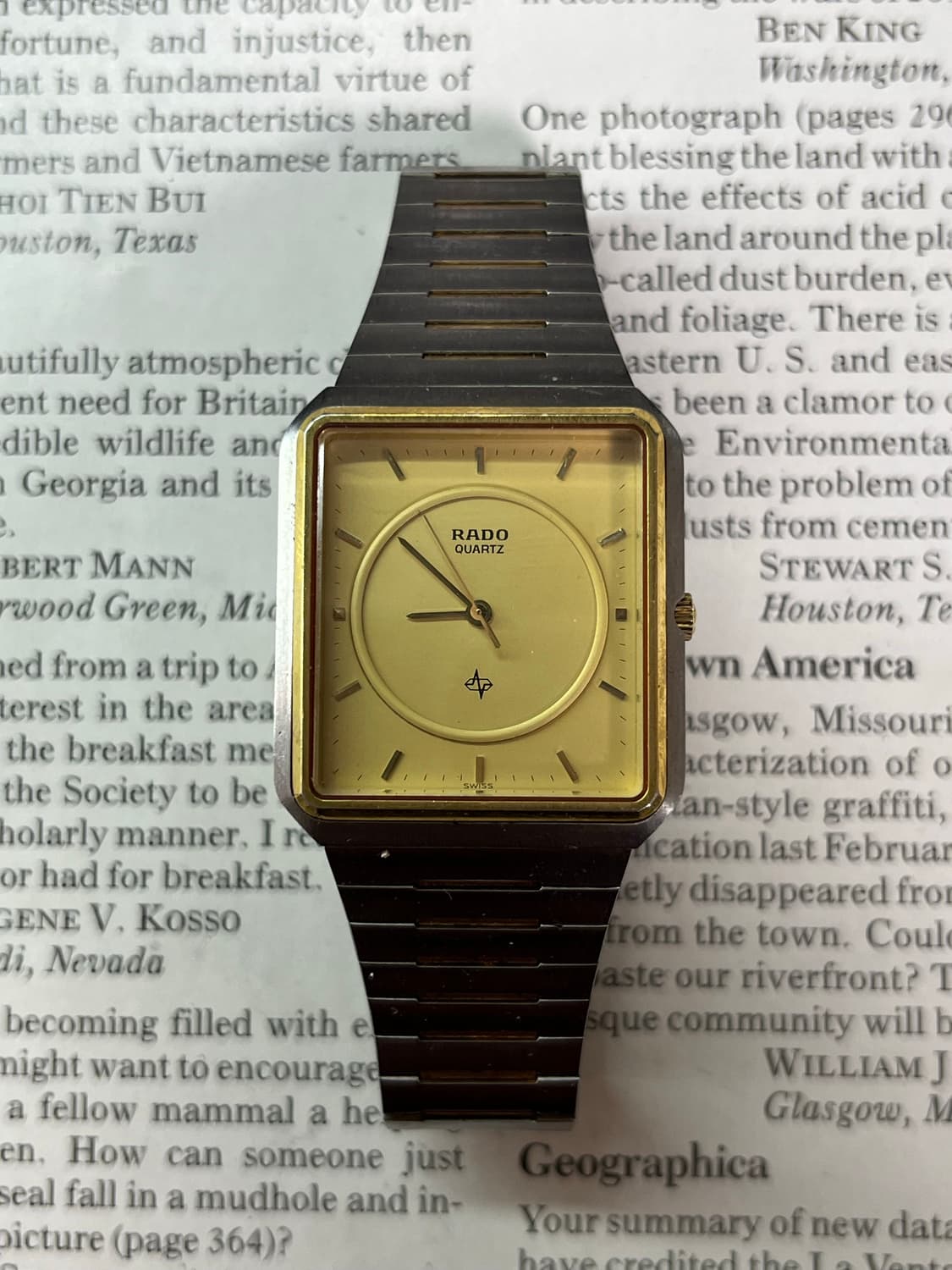 빈티지 RADO 스퀘어 쿼츠 시계 상품이미지1