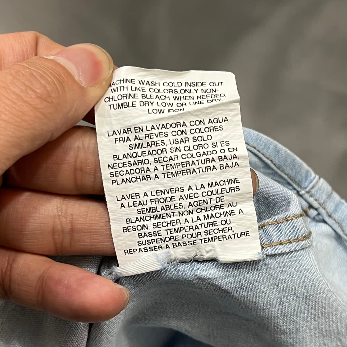  랭글러 워크 데님 하프 셔츠 y16246 상품이미지7