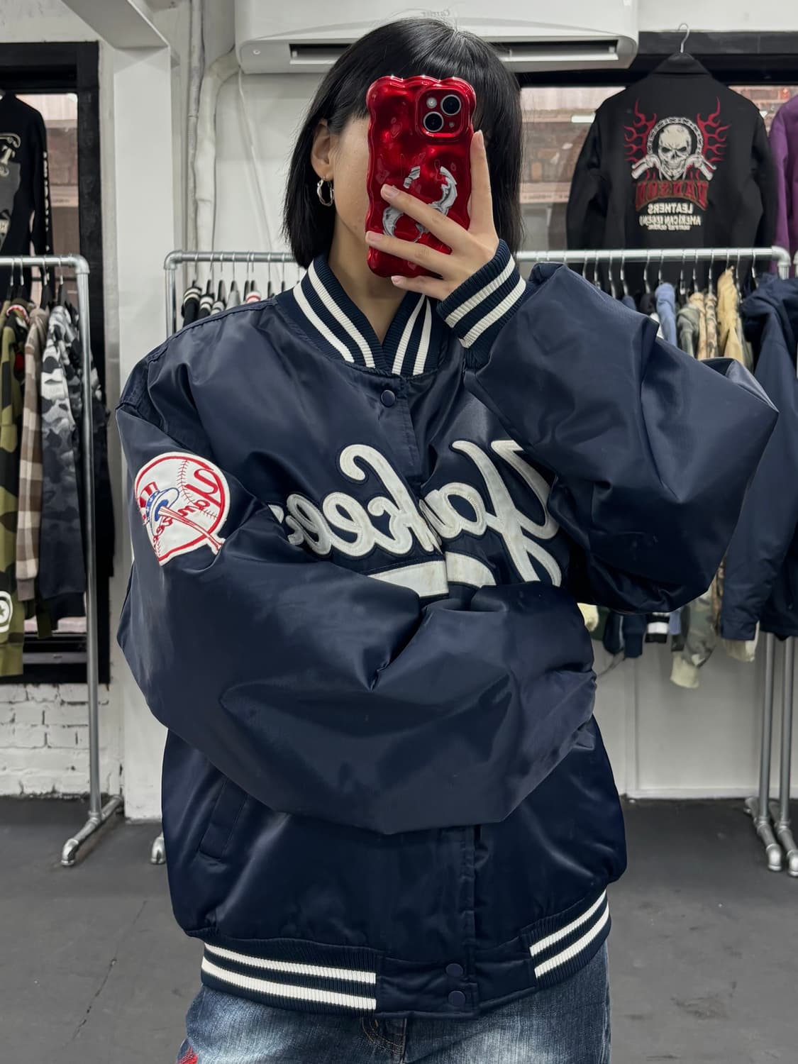 마제스틱 뉴욕 양키스 스타디움 바시티 자켓 상품이미지1