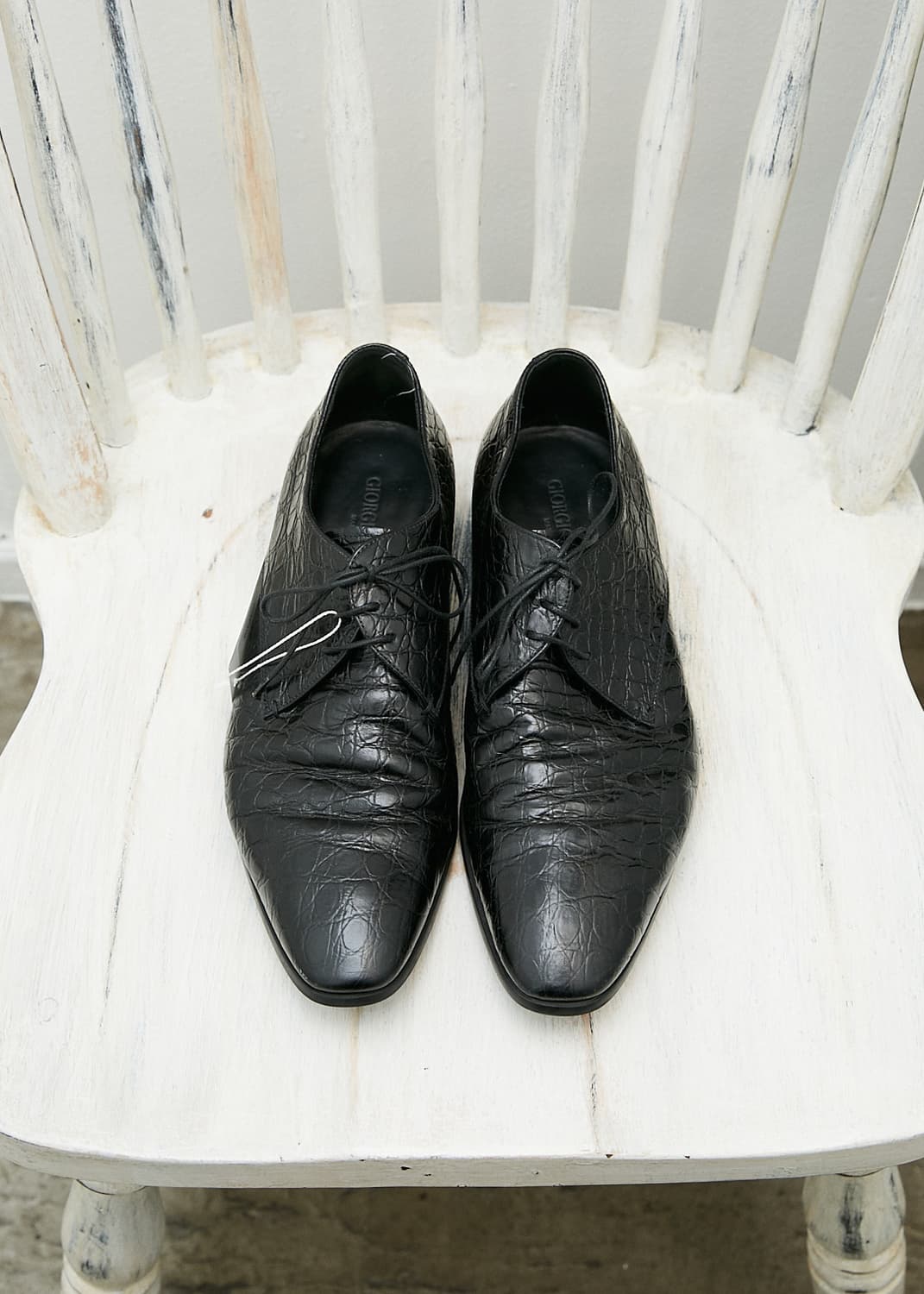 Pattern Leather Derby Shoes 상품이미지2