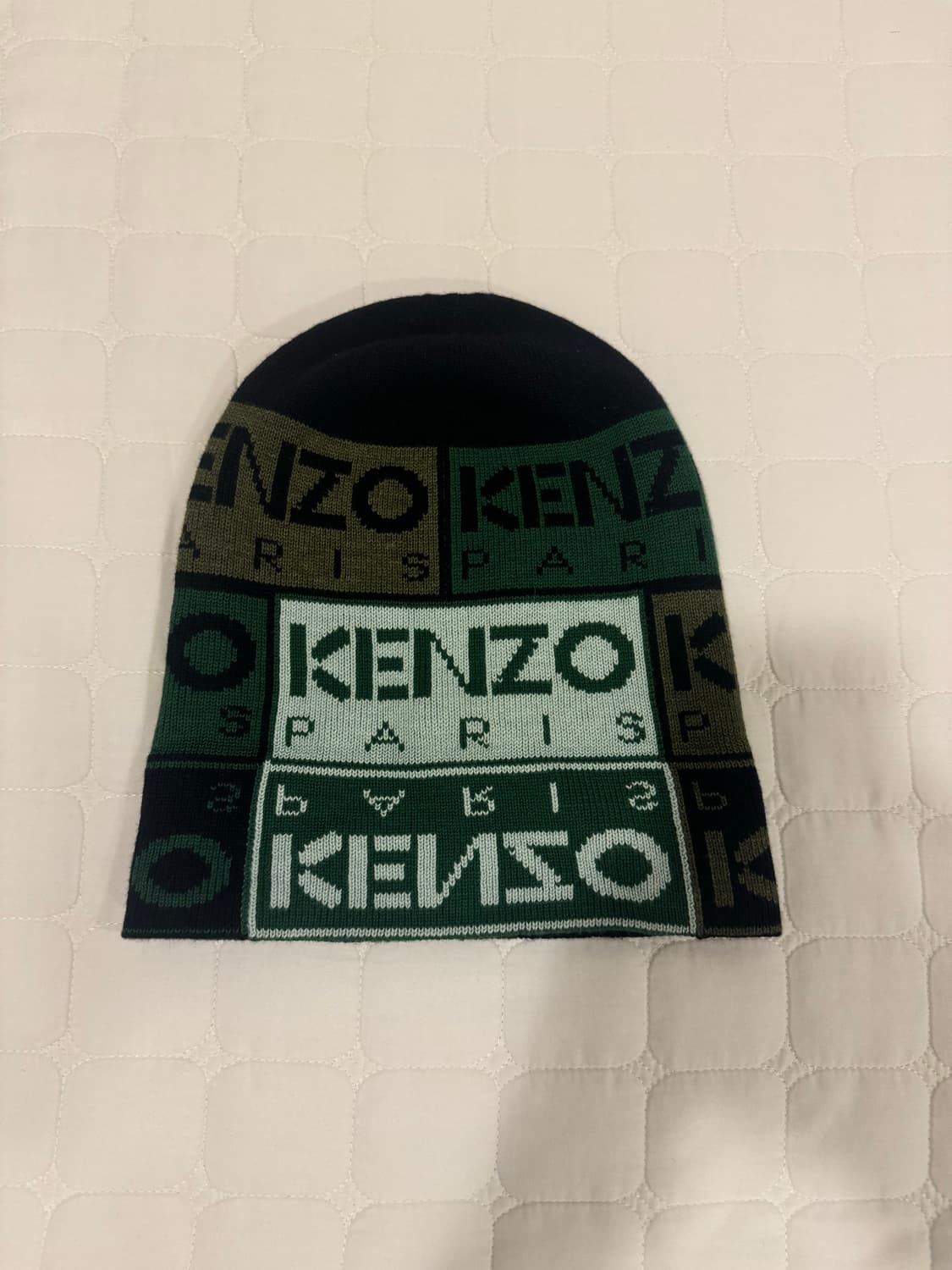 KENZO 멀티 로고 패턴 턴업 비니 상품이미지1