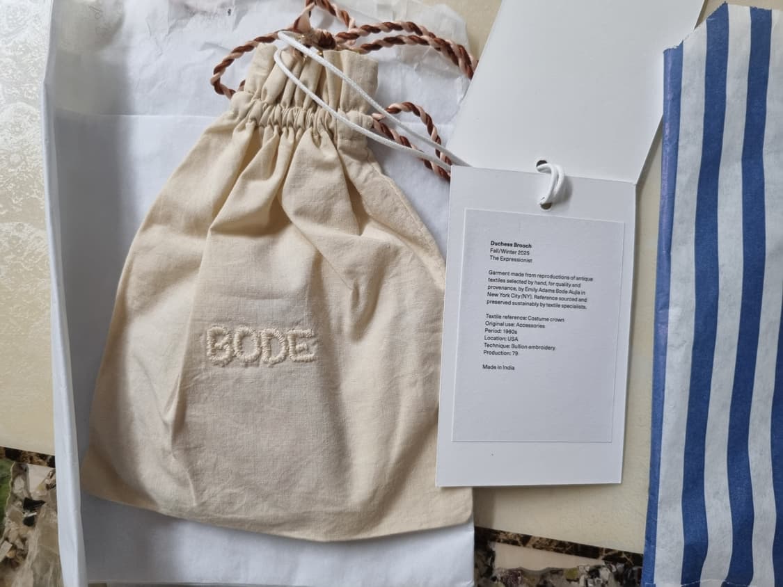 Bode 더제스 브로치 NWT 상품이미지3