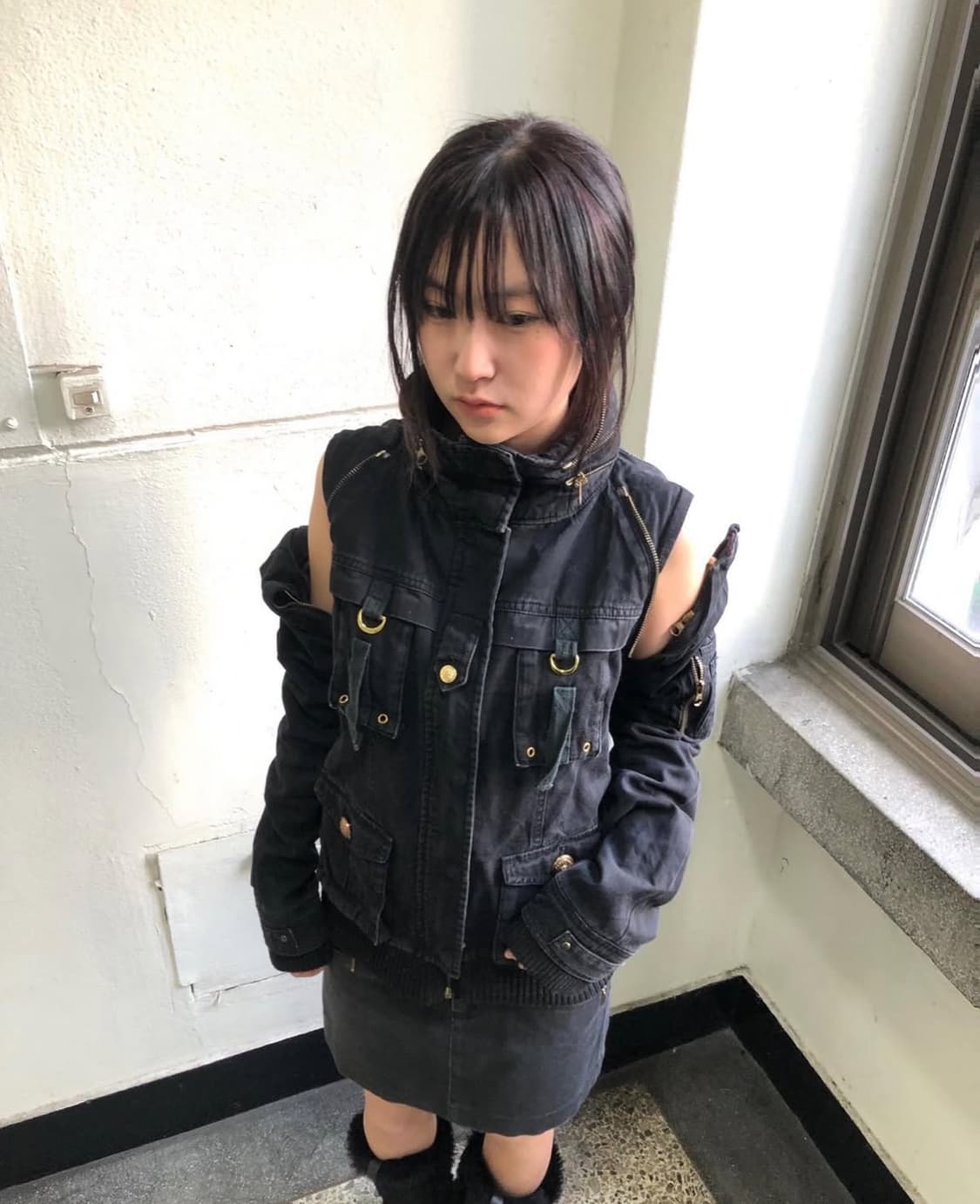 파우닝 133 빈티지 리즈리사 지퍼 자켓 상품이미지2