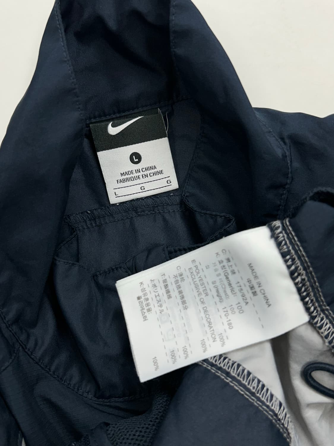 나이키 00s 스우시 배색 바람막이 L 상품이미지5