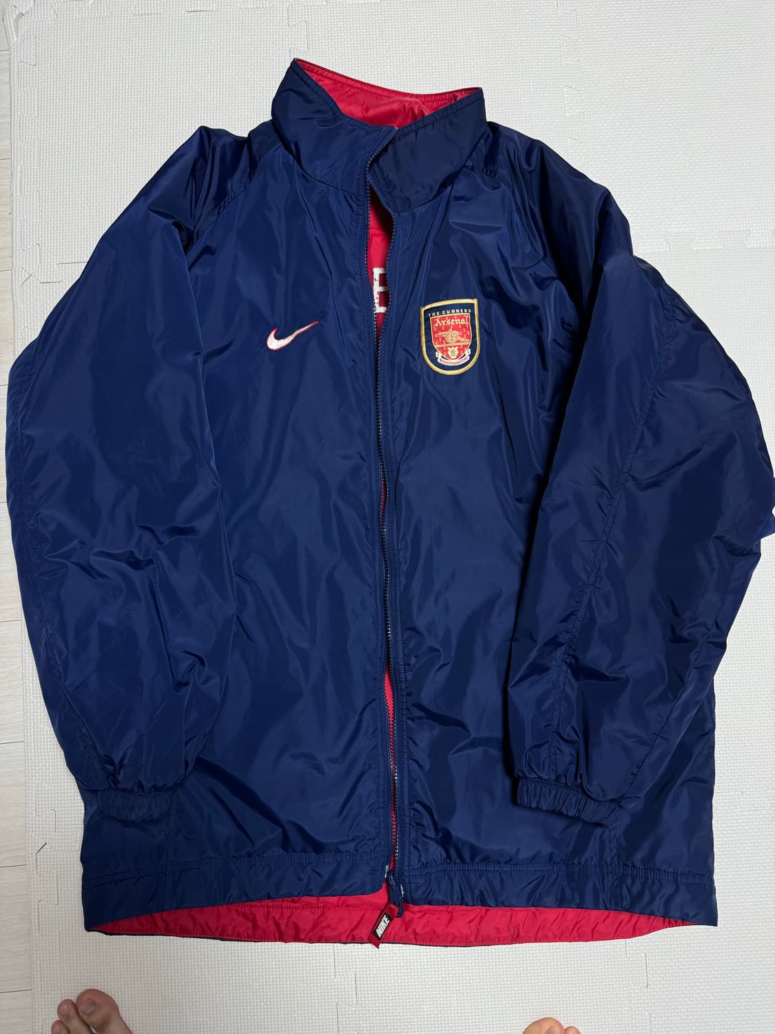 90년대 90s 나이키 아스날 리버시블 벤치자켓 상품이미지1