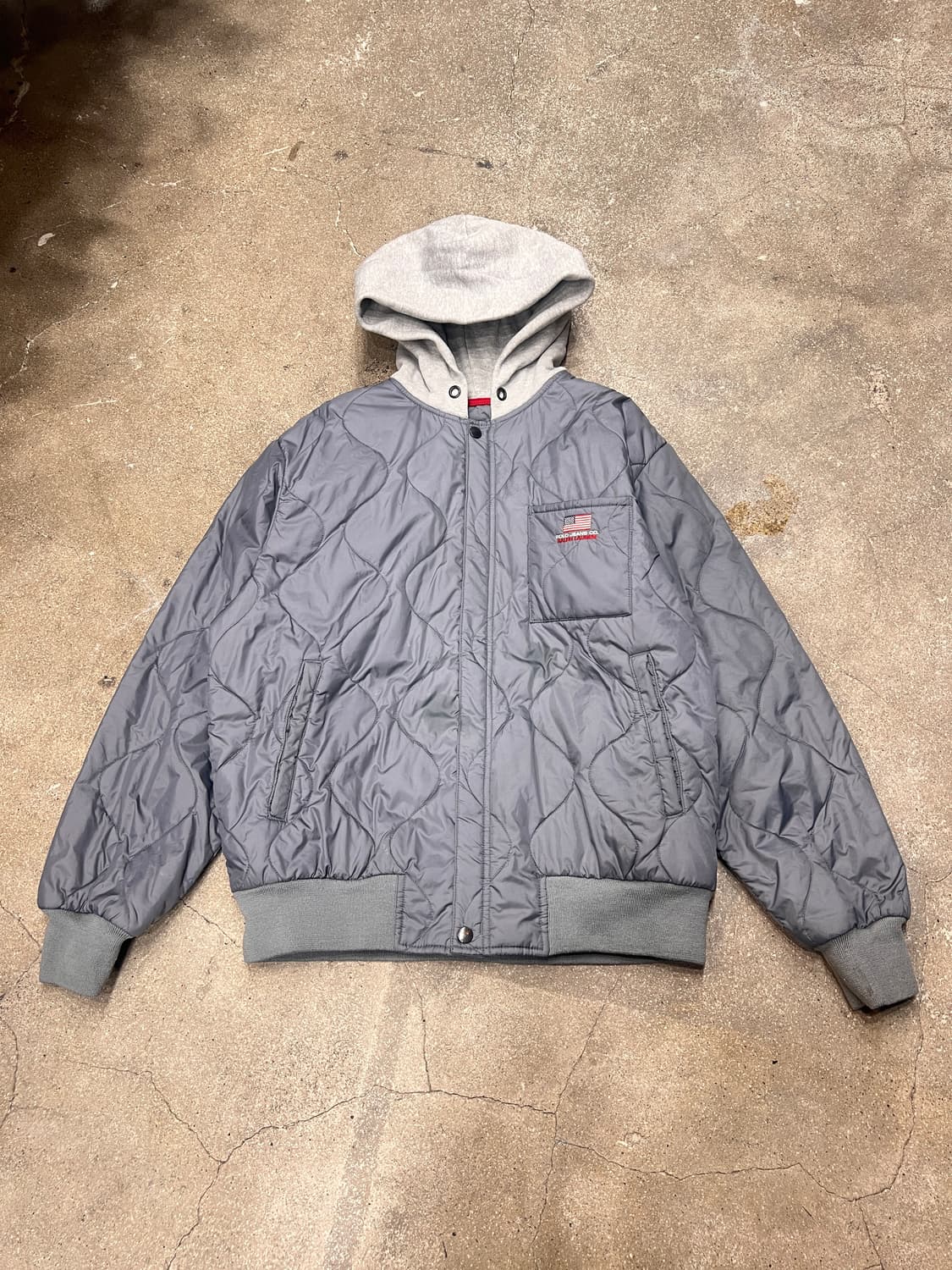 폴로 진스 퀼팅 후드 집업 상품이미지1