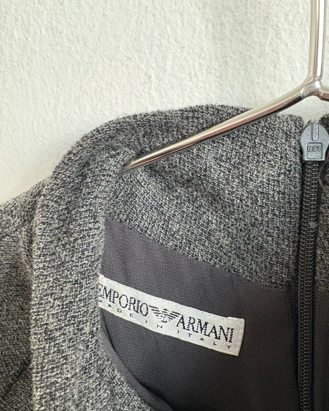 80s 엠포리오 아르마니 쿨그레이 울 원피스 상품이미지8