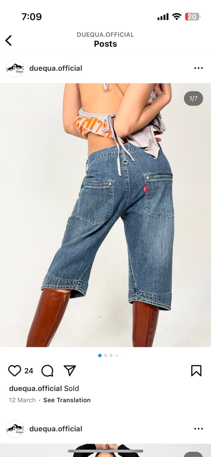 리바이스 엔지니어드 진 7부 30 상품이미지1