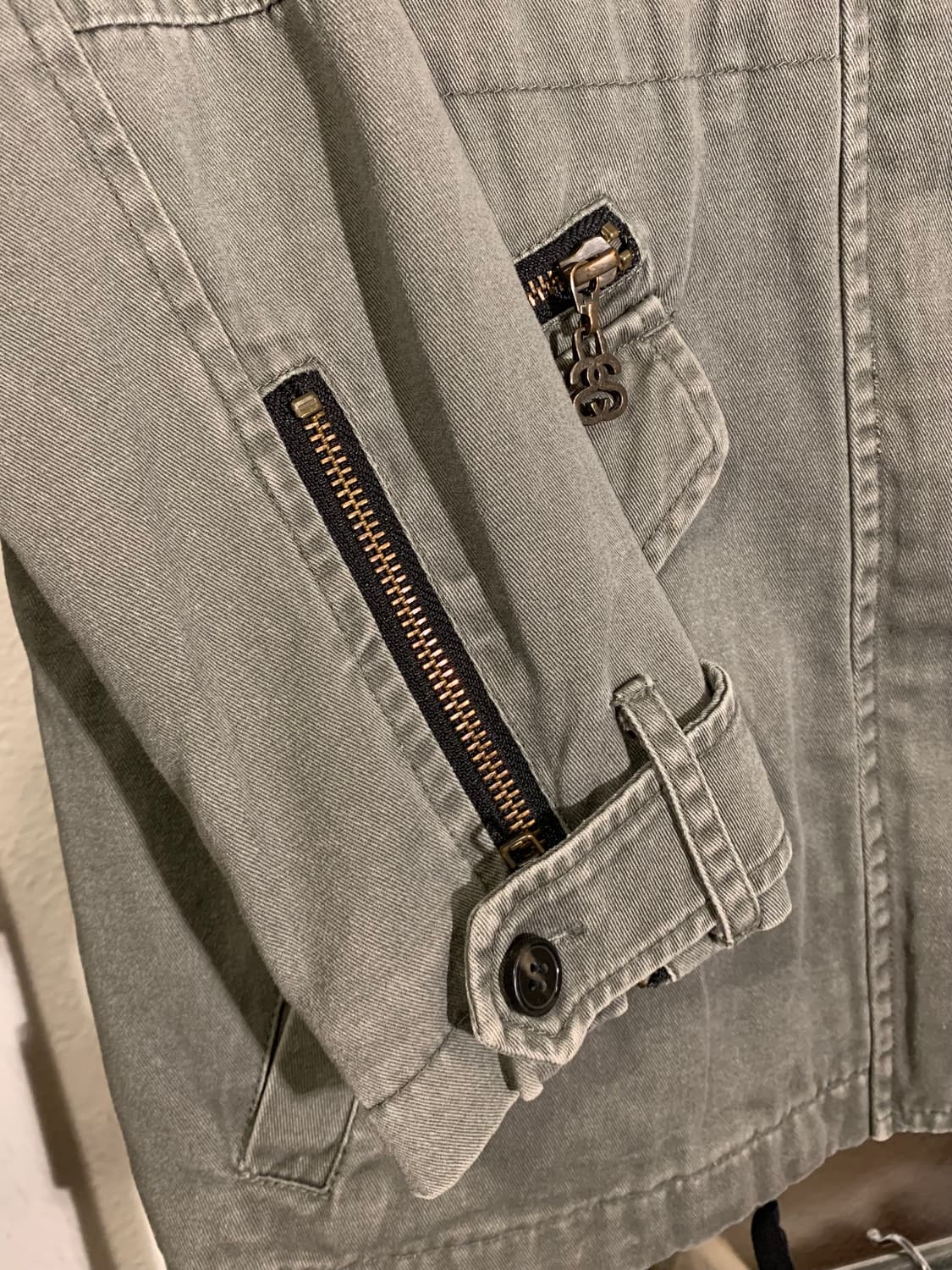 00’s Stussy 스투시 Slink 지퍼 M65 올리브 필드자켓 상품이미지4