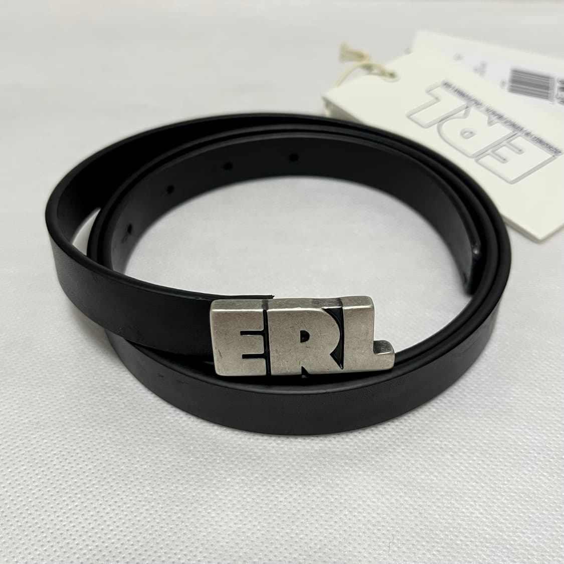 이알엘 ERL 25fw 스키니 레더 벨트/블랙 상품이미지1