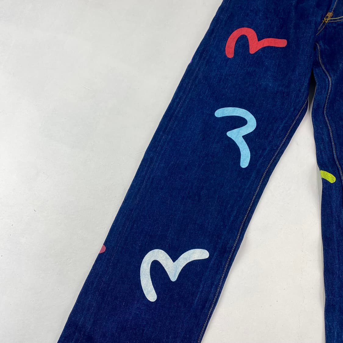 에비수 일판 멀티 스트레이트 데님 진 (28) 상품이미지4