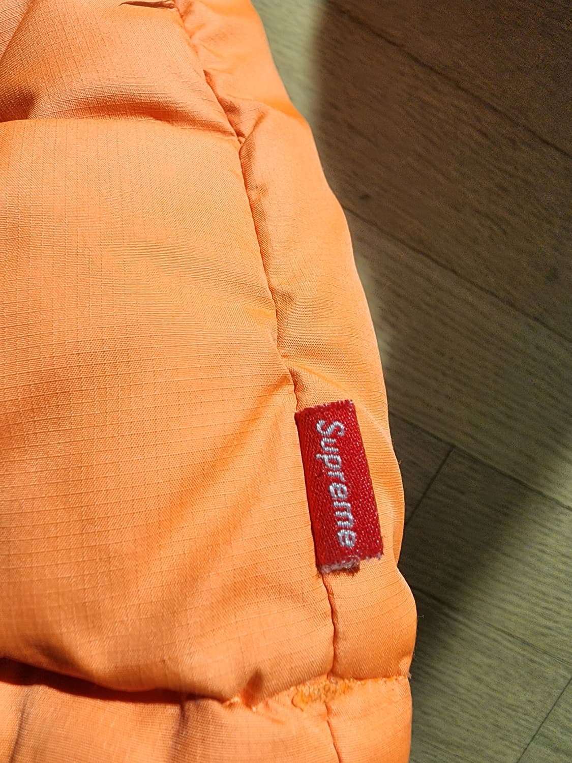 M 16fw 슈프림x 노스페이스 눕시 패딩 파워오렌지 상품이미지4