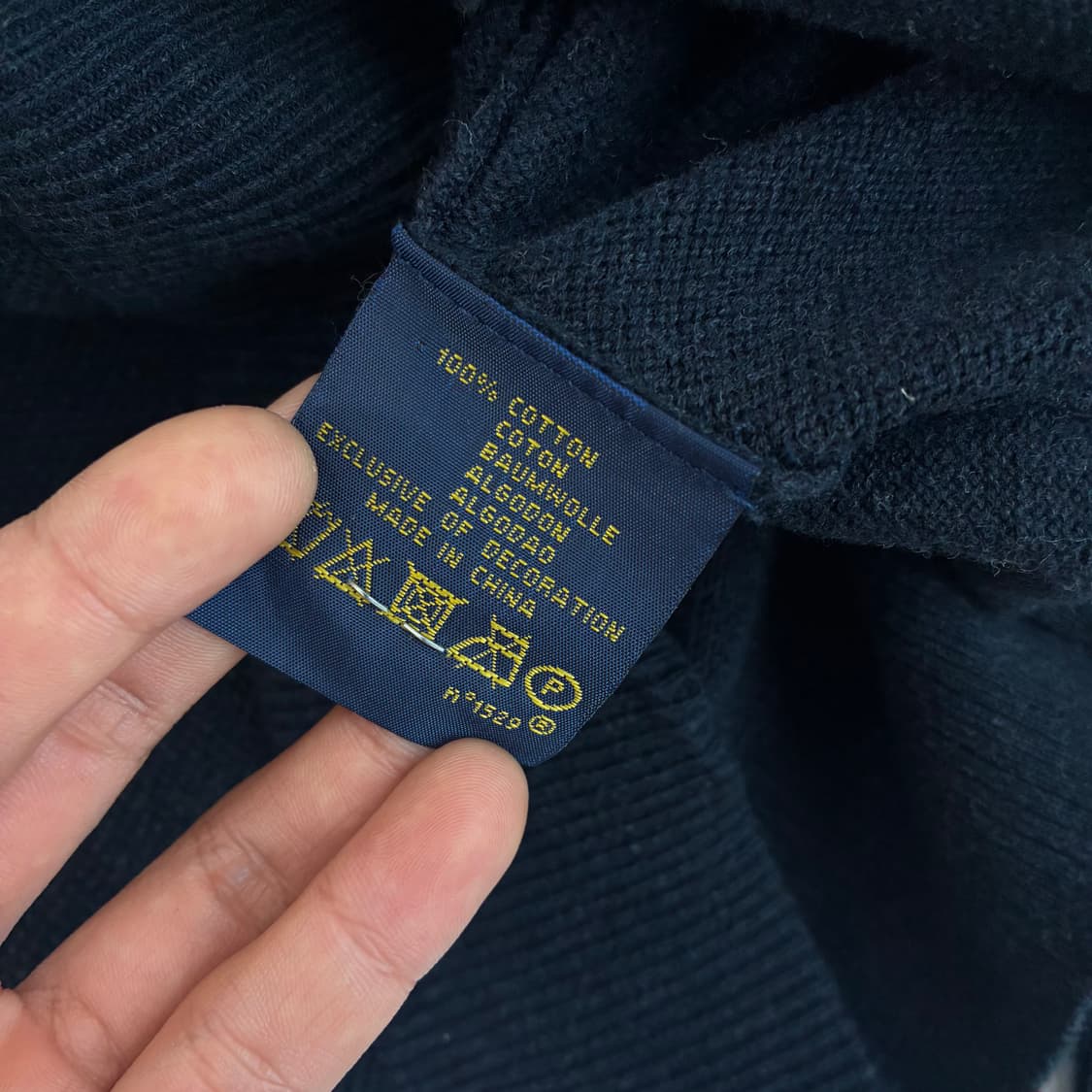 Polo 폴로 랄프로렌 현행 다크 네이비 집업 가디건 상품이미지5