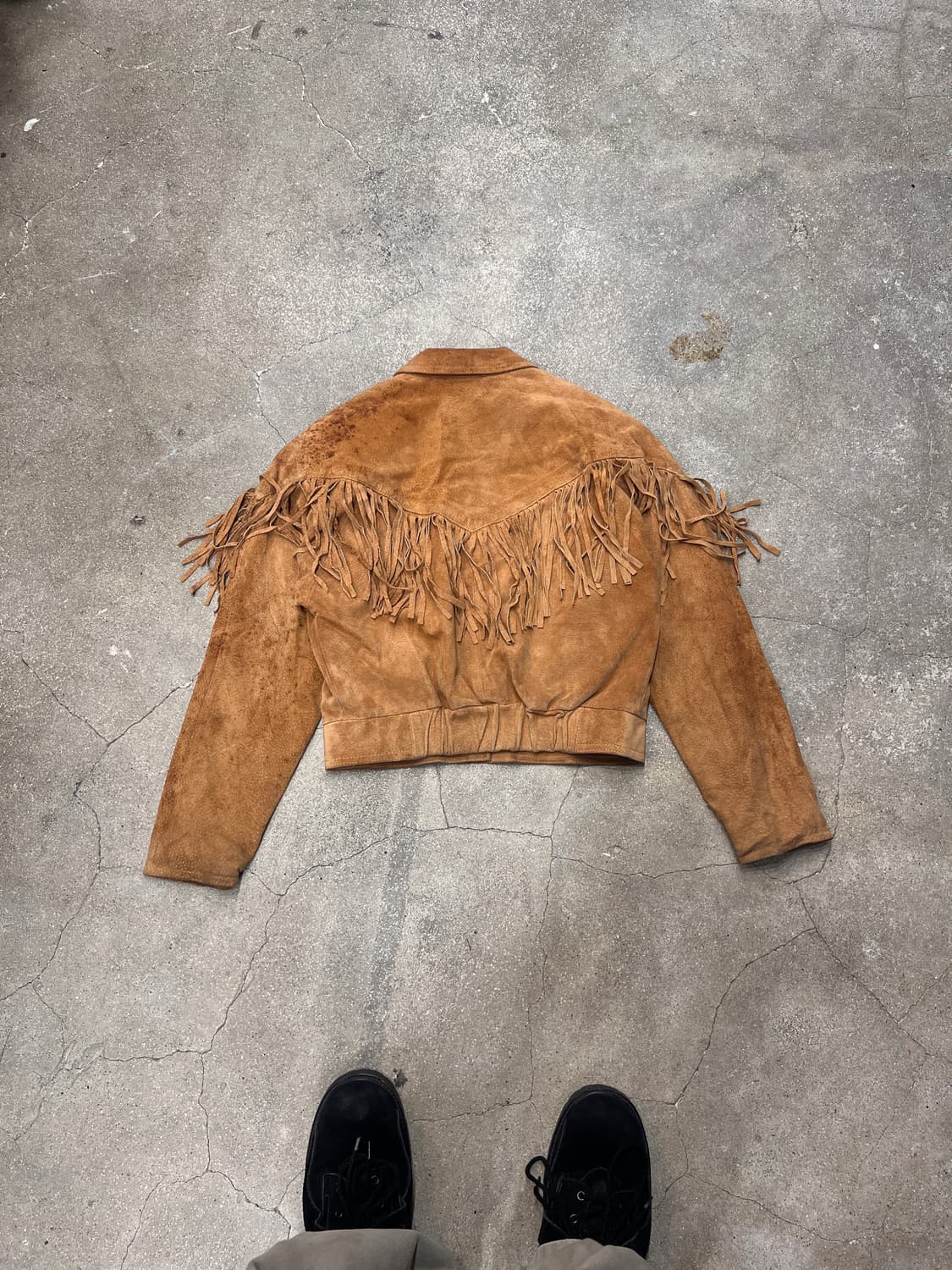 빈티지 스웨이드 프린지 자켓 상품이미지5