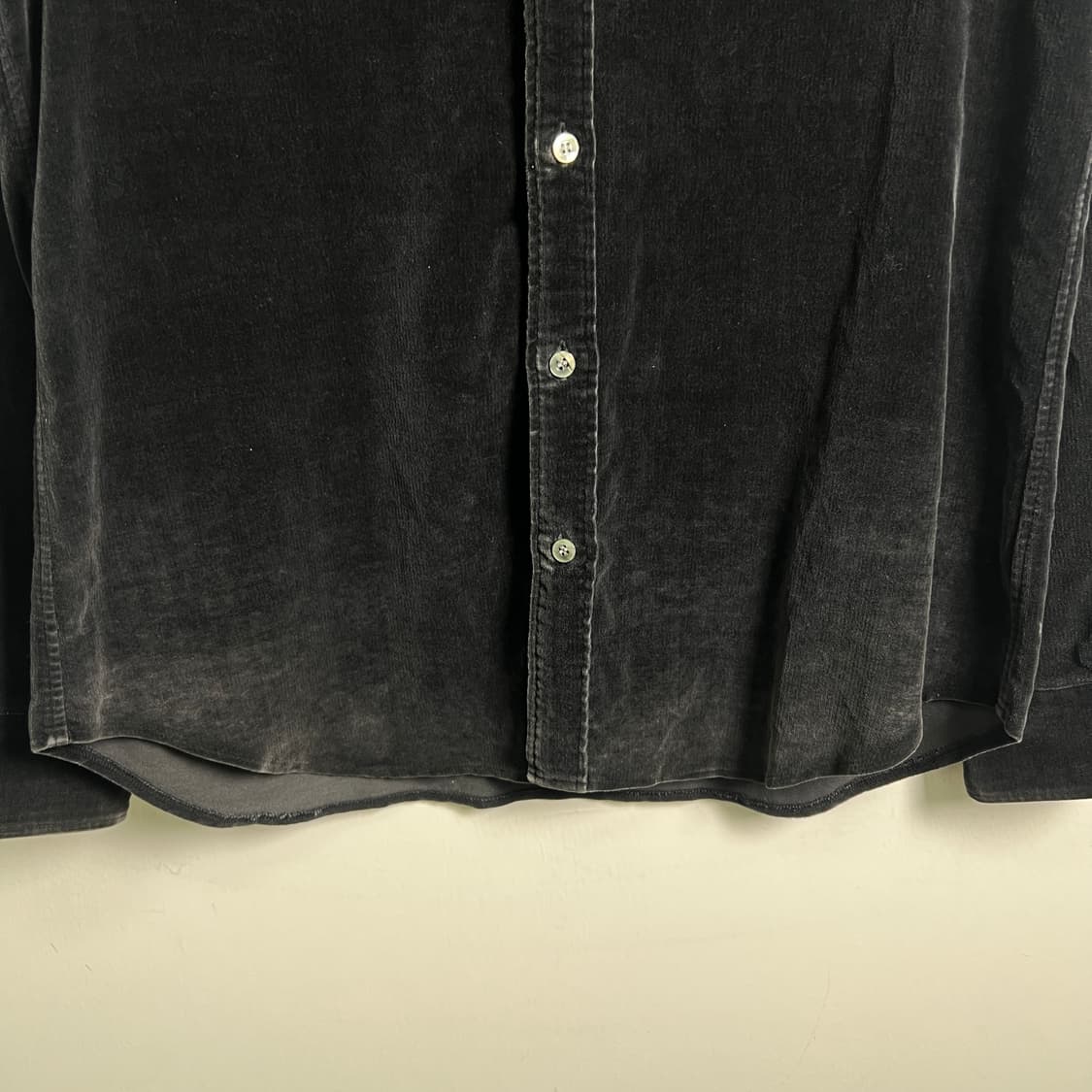 COMME CA DU MODE 꼼사데모드 블랙 벨벳 셔츠  상품이미지5