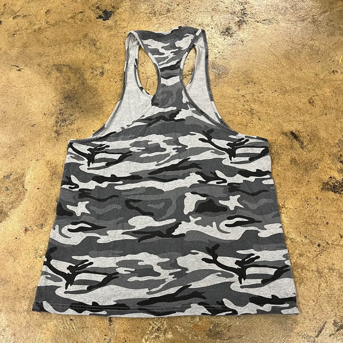 [ 정품/M ] 키네틱피플 카모플라쥬 패턴 민소매 짐웨어 상의 b14 상품이미지3