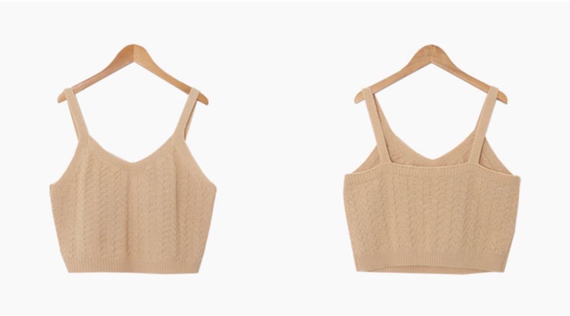 (미개봉, 새상품) 슬로우앤드 모리스 니트 뷔스티에 - 소프트 베이지 색 상품이미지5