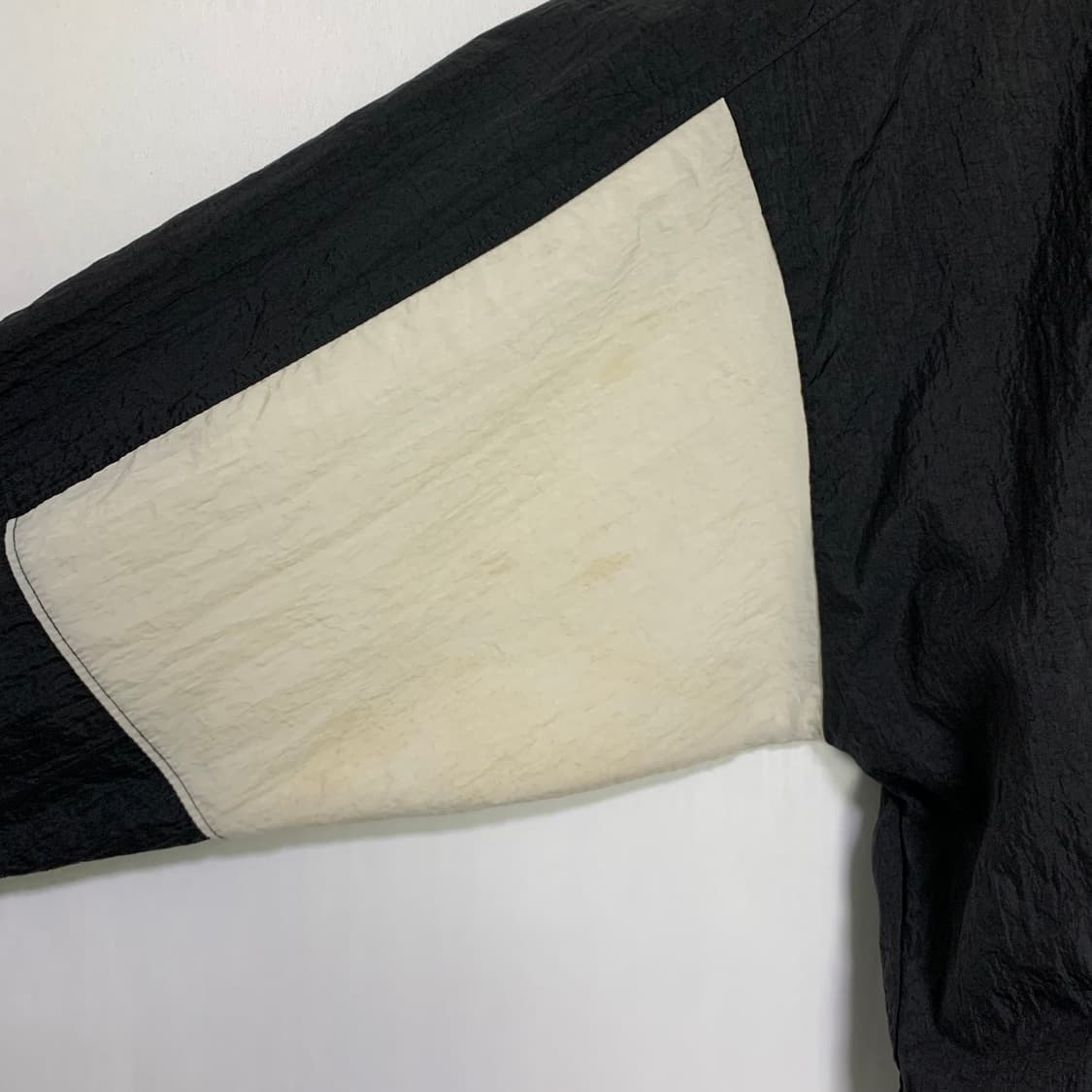 조던 빈티지 블랙 후드 바람막이 집업 범고래오레오 XL 남녀공용 오버핏 상품이미지3