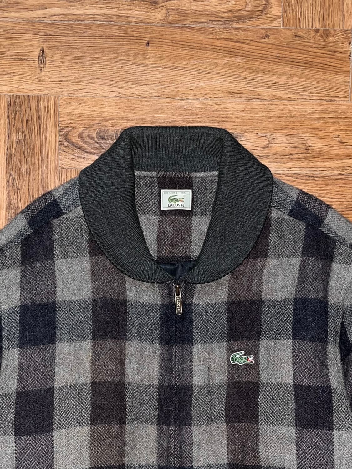 Lacoste 라코스테 모직 체크 블루종 상품이미지6