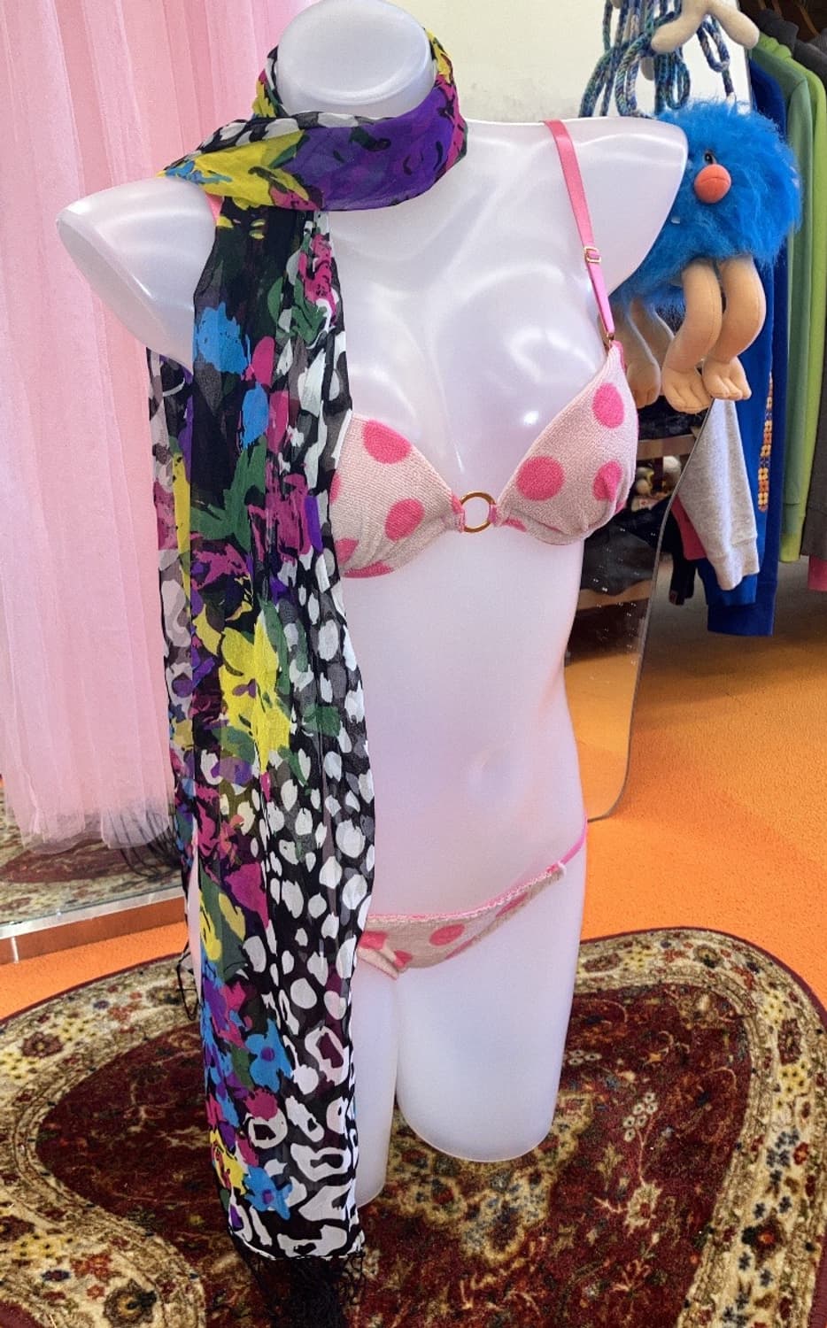 rainbow leopard scarf 상품이미지1