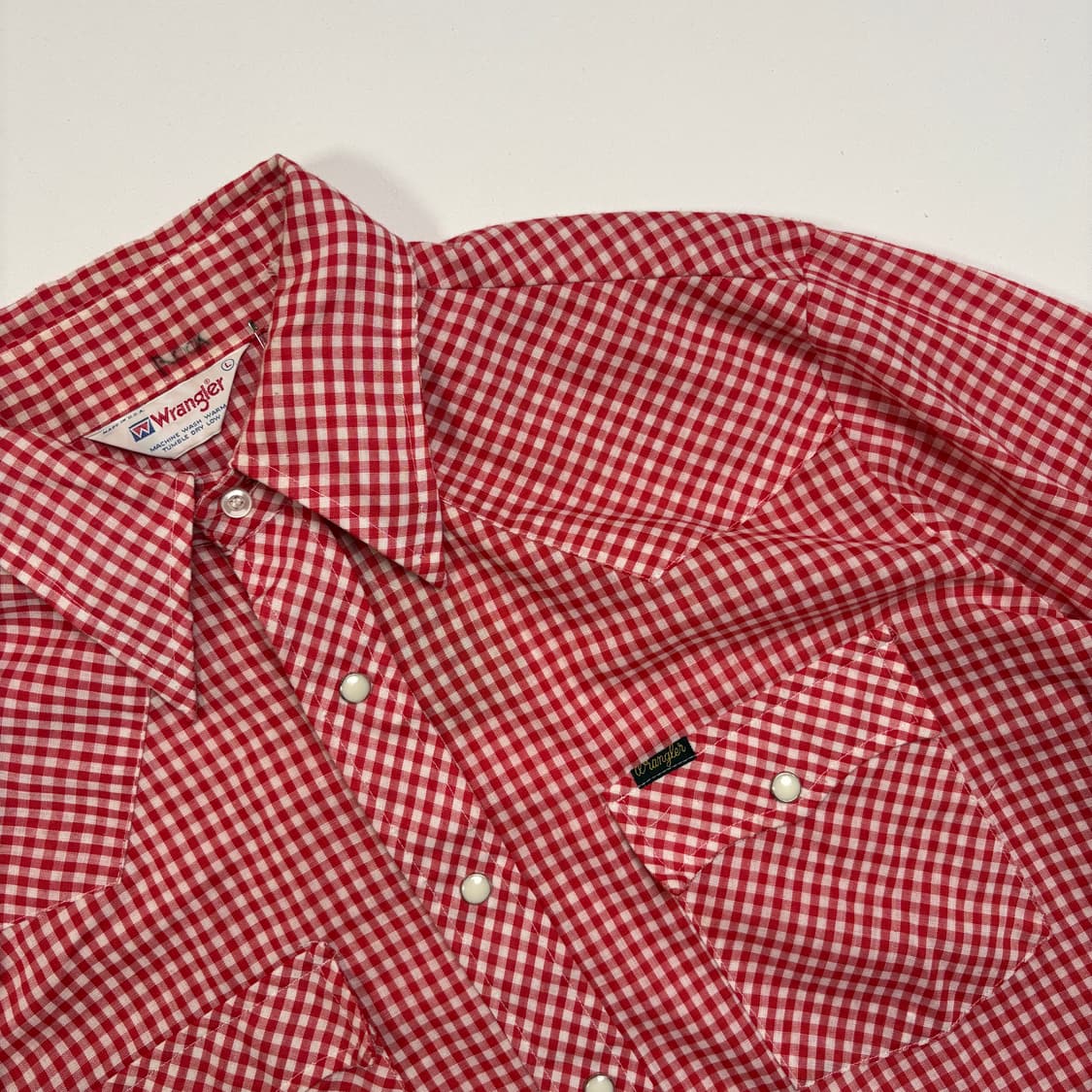 [L] 80s Wrangler USA western shirt 상품이미지4