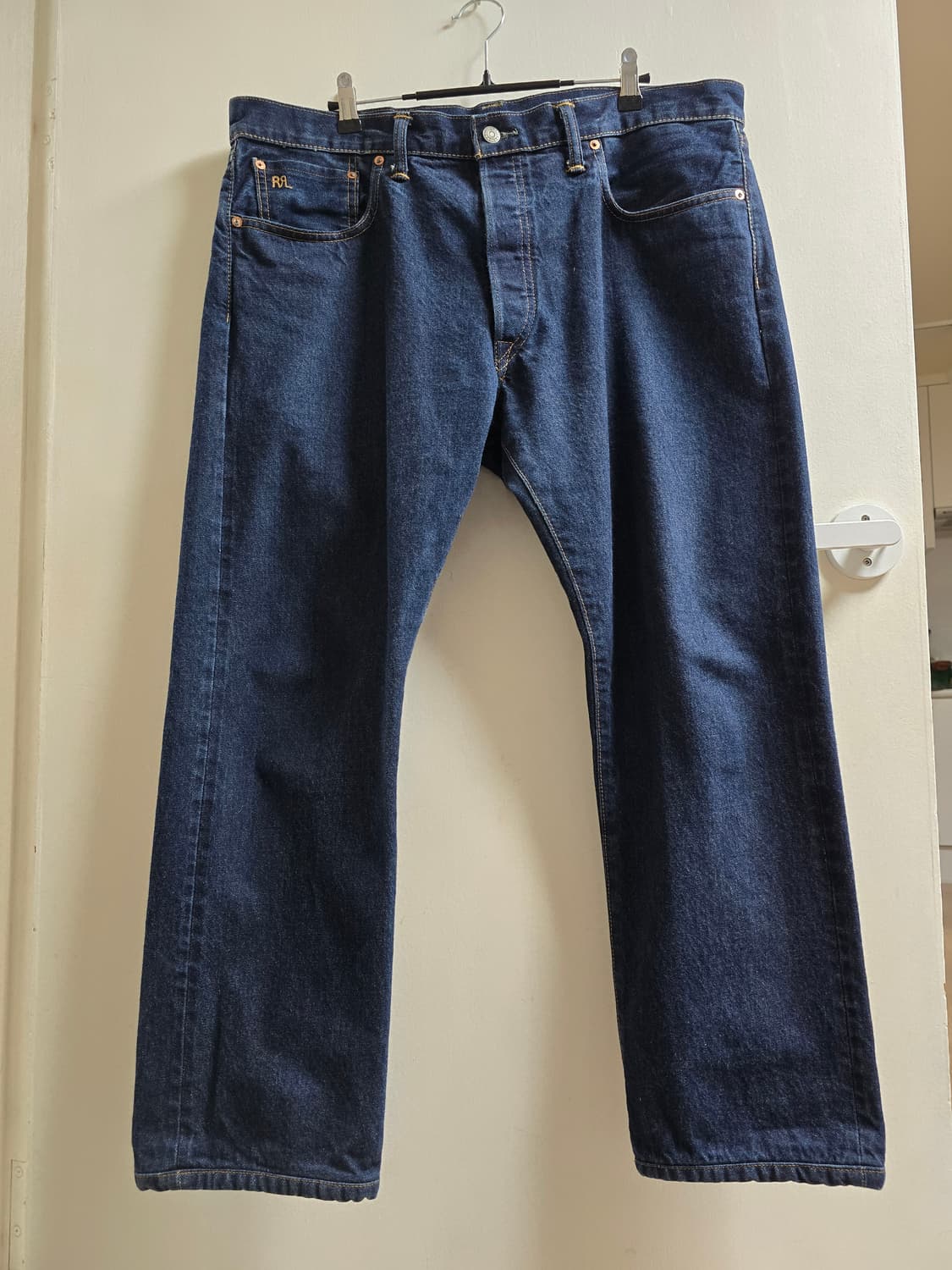 38×32(총장 97) RRL 슬림핏 셀비지 데닌 상품이미지1