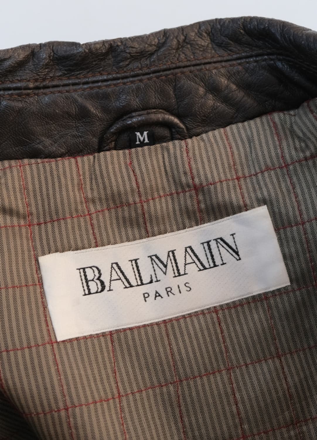 🤎발망 레더 자켓 상품이미지3