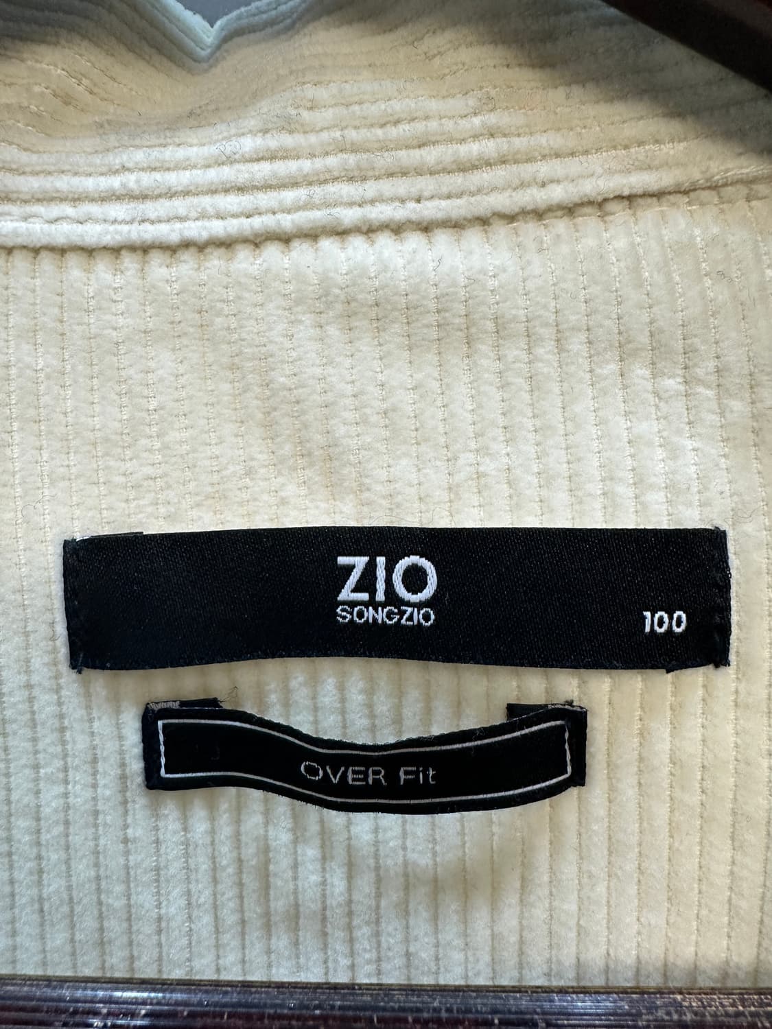 지오송지오 코듀로이 오버사이즈 자켓 100 상품이미지2