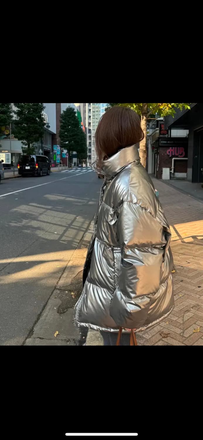 웨어로우 덕다운패딩 (실버) 상품이미지5