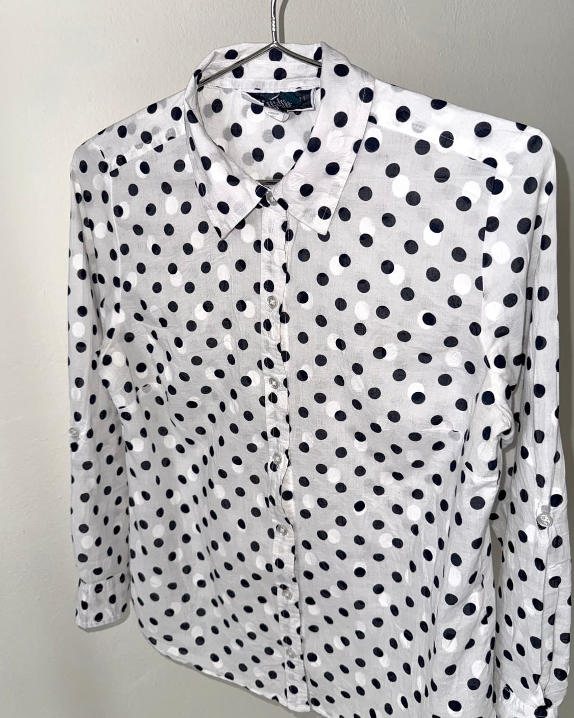 빈티지 도트 블라우스 상품이미지4