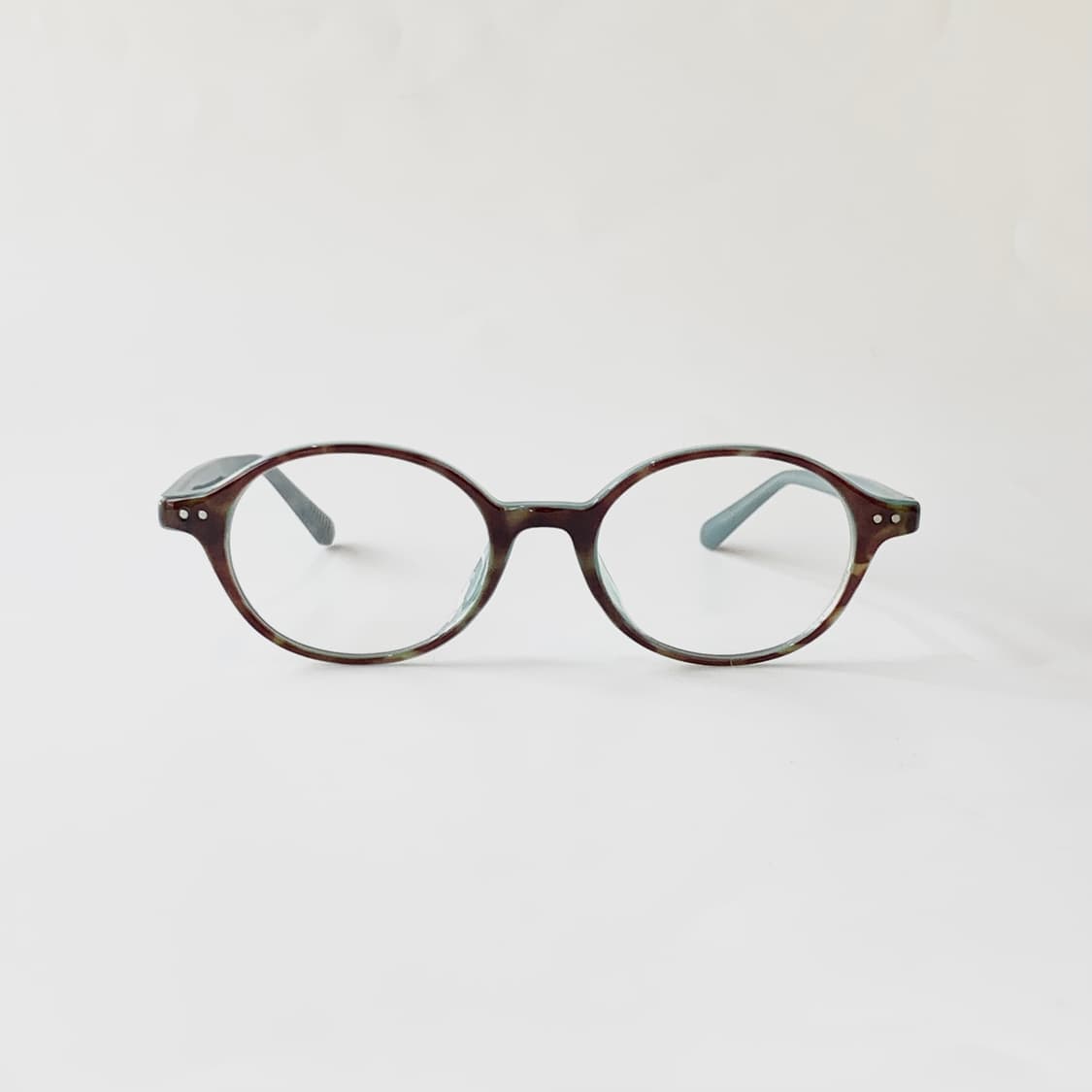 861 호피 빅사이즈 라운드 뿔테 블랙 남녀공용 픽키안경 상품이미지1