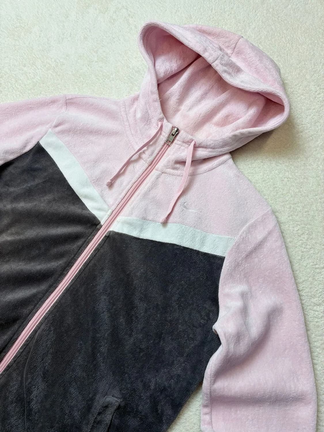 나이키 09FW Y2K 벨벳 후드 집업 PN5791 상품이미지2