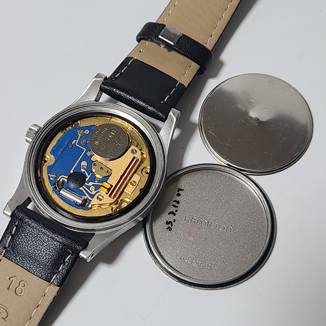 해밀턴 9797 카키필드 쿼츠 청판 빈티지 시계 상품이미지9