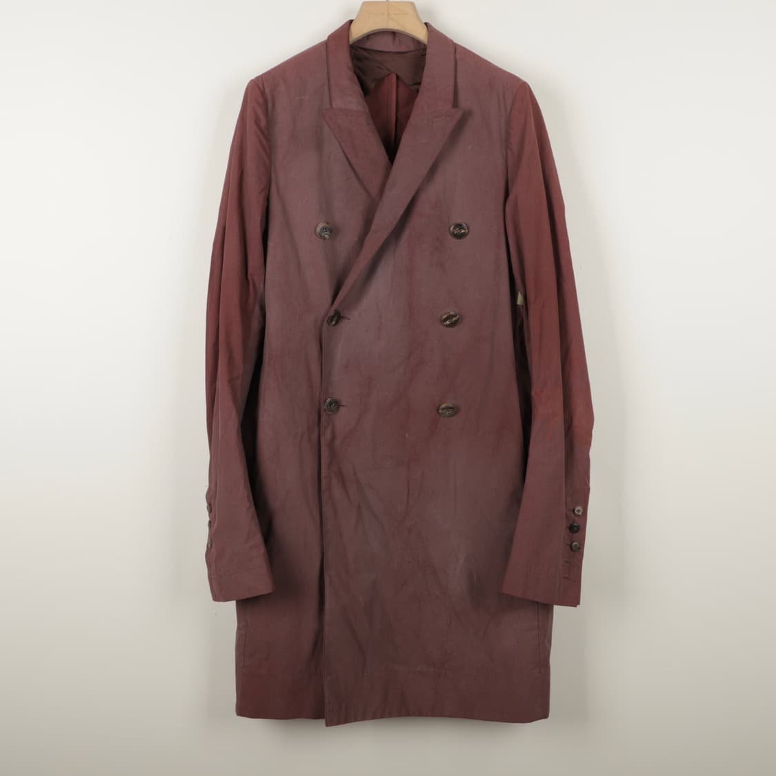 50 / Rick Owens 릭오웬스 런웨이 워싱 코튼 코트 상품이미지1