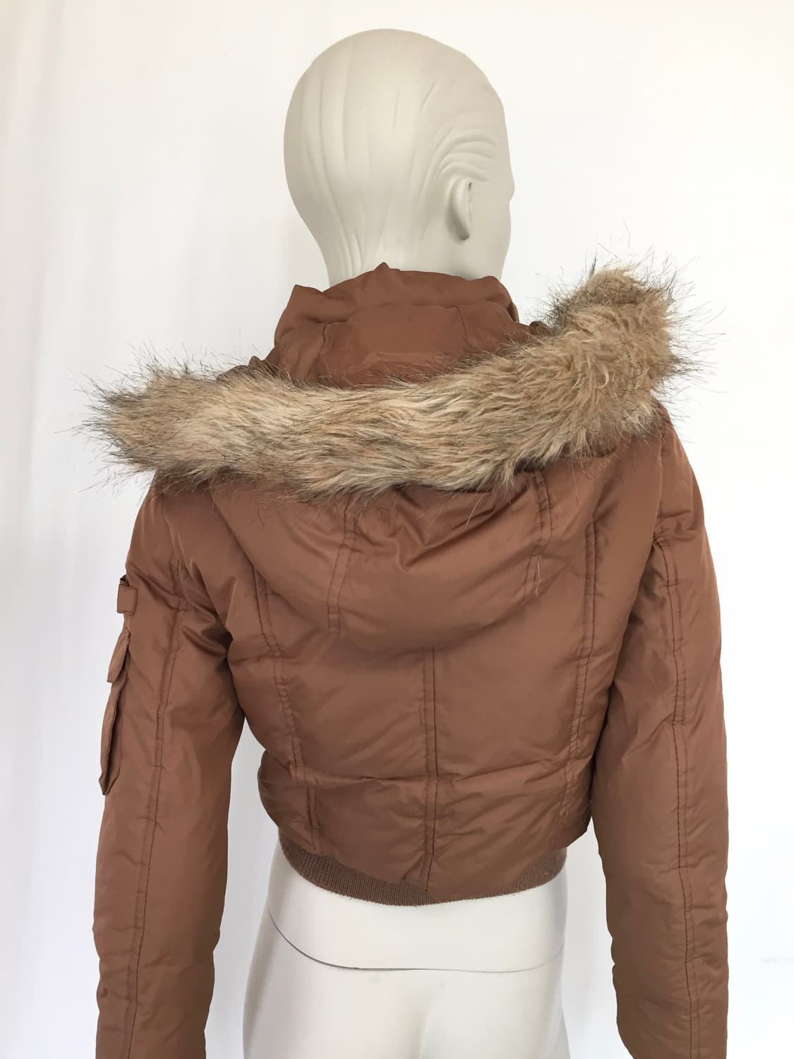 BEBE Brown hoodie puffer Jacket 상품이미지7