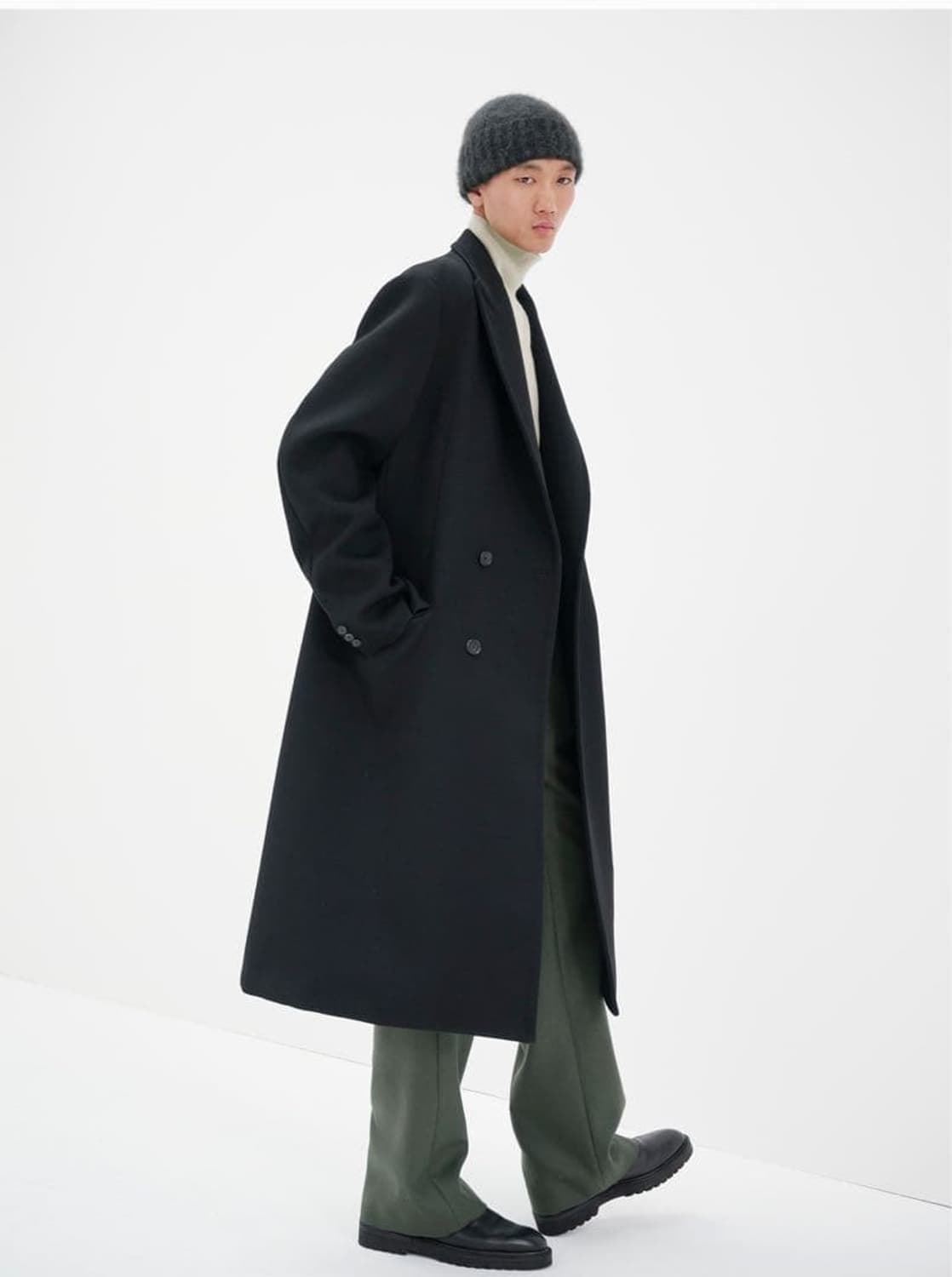 오라리 22aw 슈퍼 파인 멜튼 울 체스터필드 코트 5사이즈 다크네이비 상품이미지1