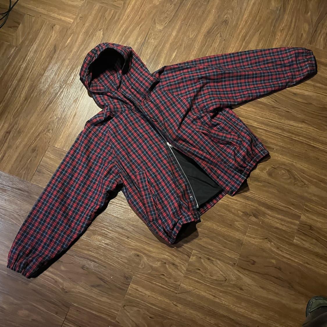 Buffalo check high-neck 2way jacket 상품이미지3