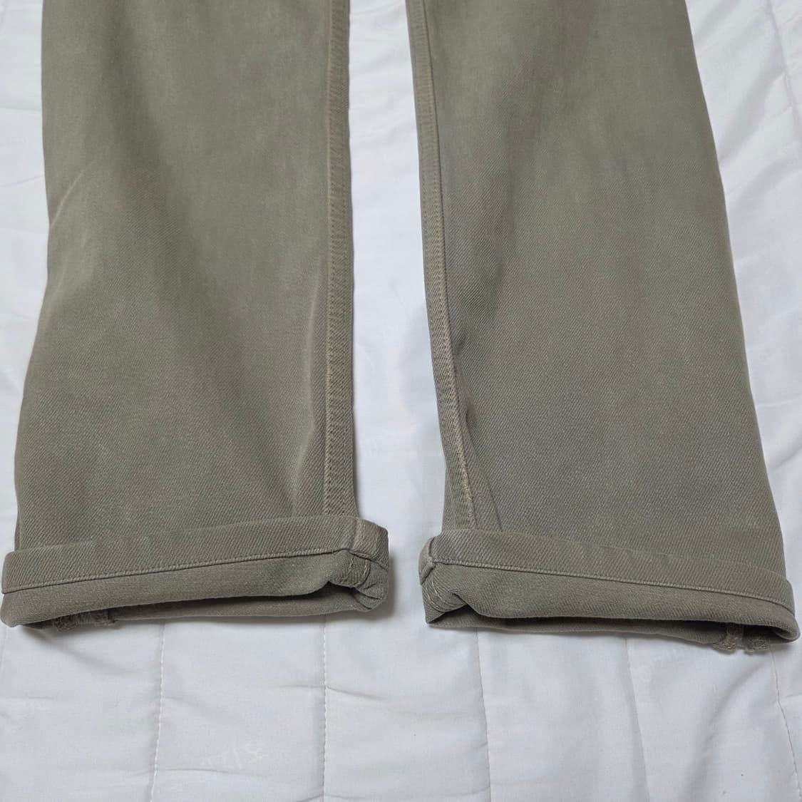 [28]90s 리바이스 501 데님팬츠 made in usa 올리브 상품이미지8