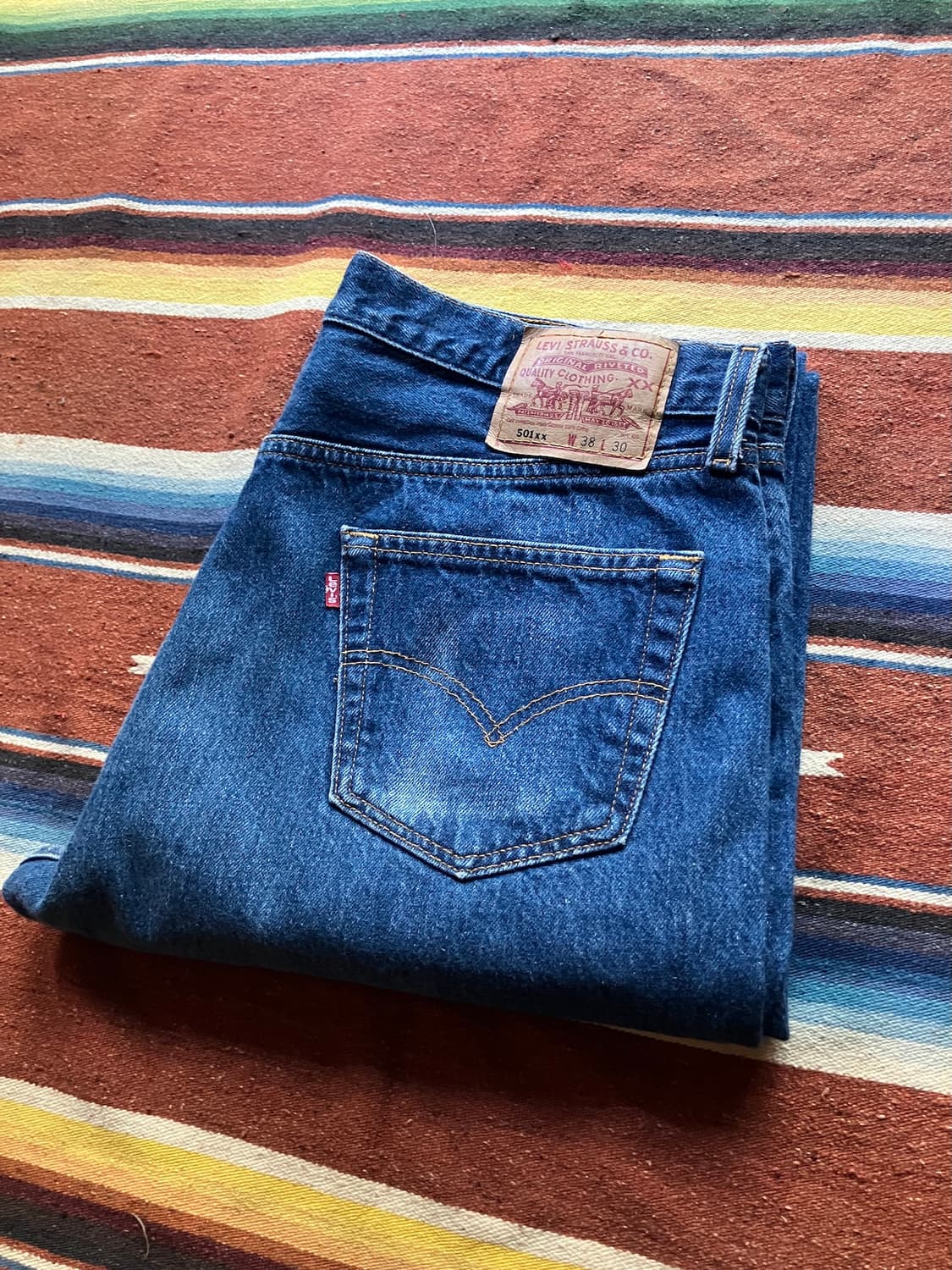 90s USA 빈티지 리바이스 501 데님 팬츠 상품이미지2