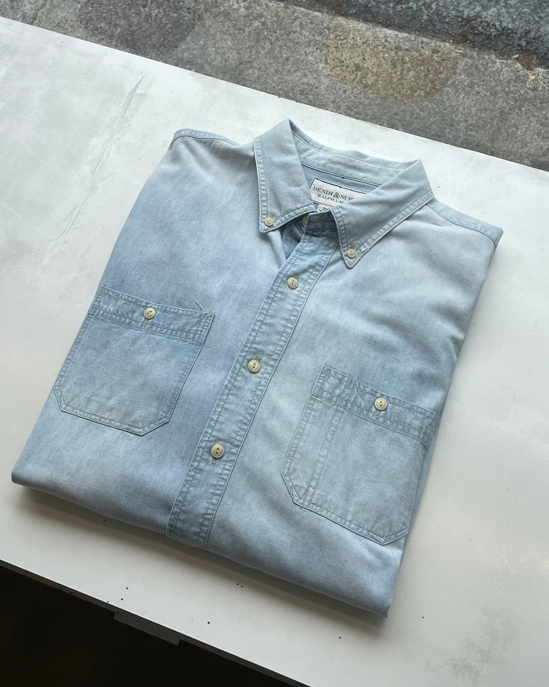 Denim & Supply chambray 데님앤서플라이 샴브레이 셔츠 상품이미지4