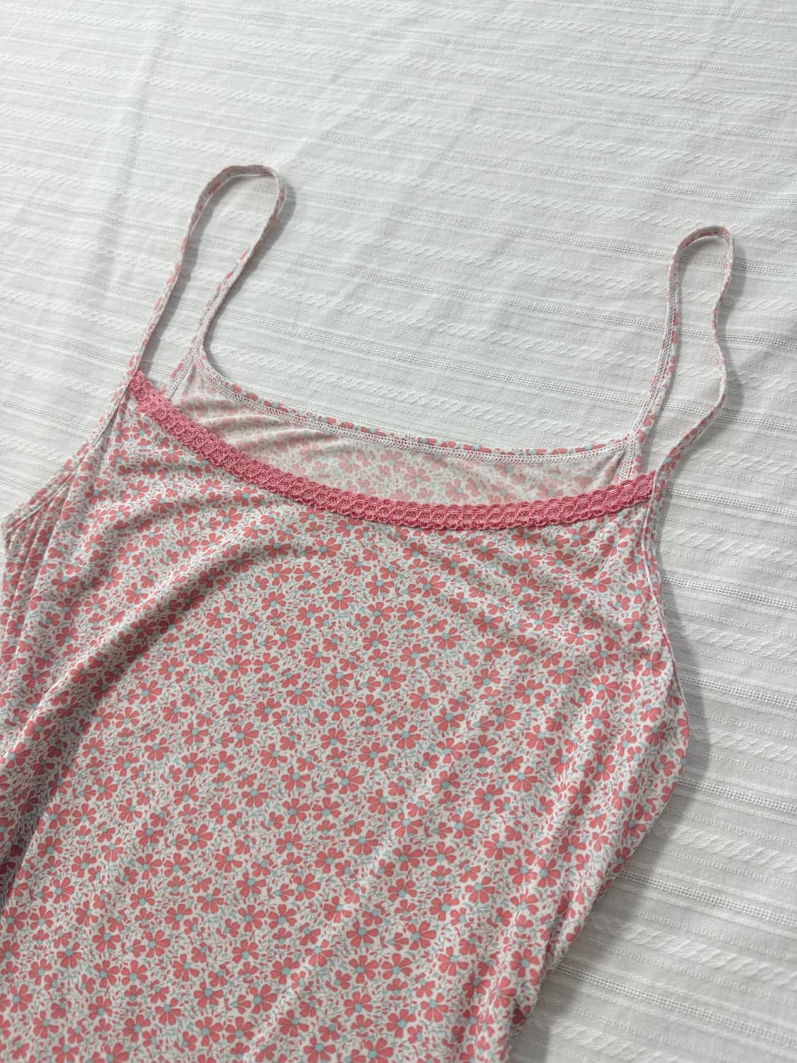음각 체크 패턴 데일리 모리 자수 큐롯 3pcs SET 상품이미지8