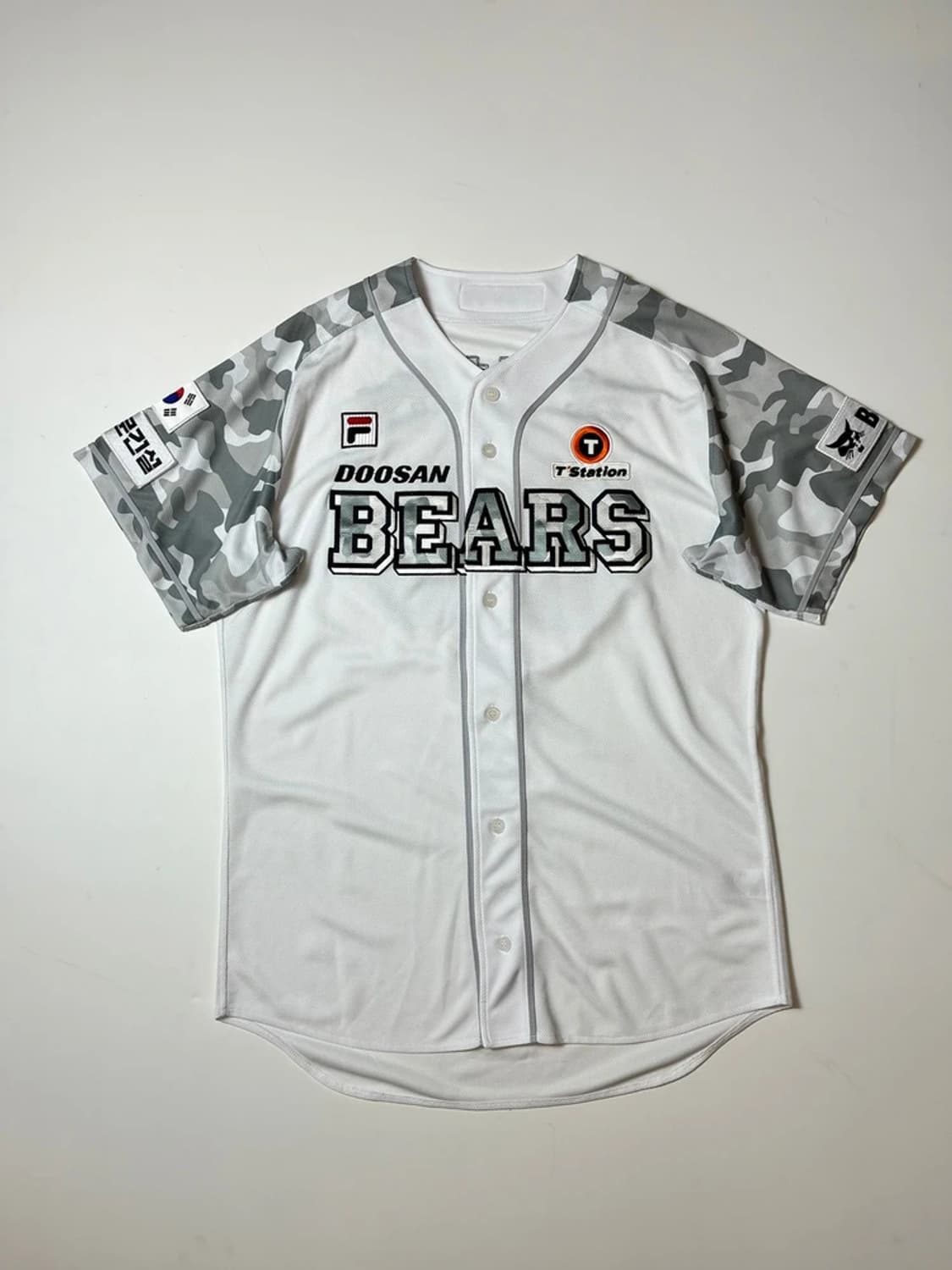 두산 베어스 24ss 밀리터리 강석천 코치 반팔 유니폼 PN9059 상품이미지3