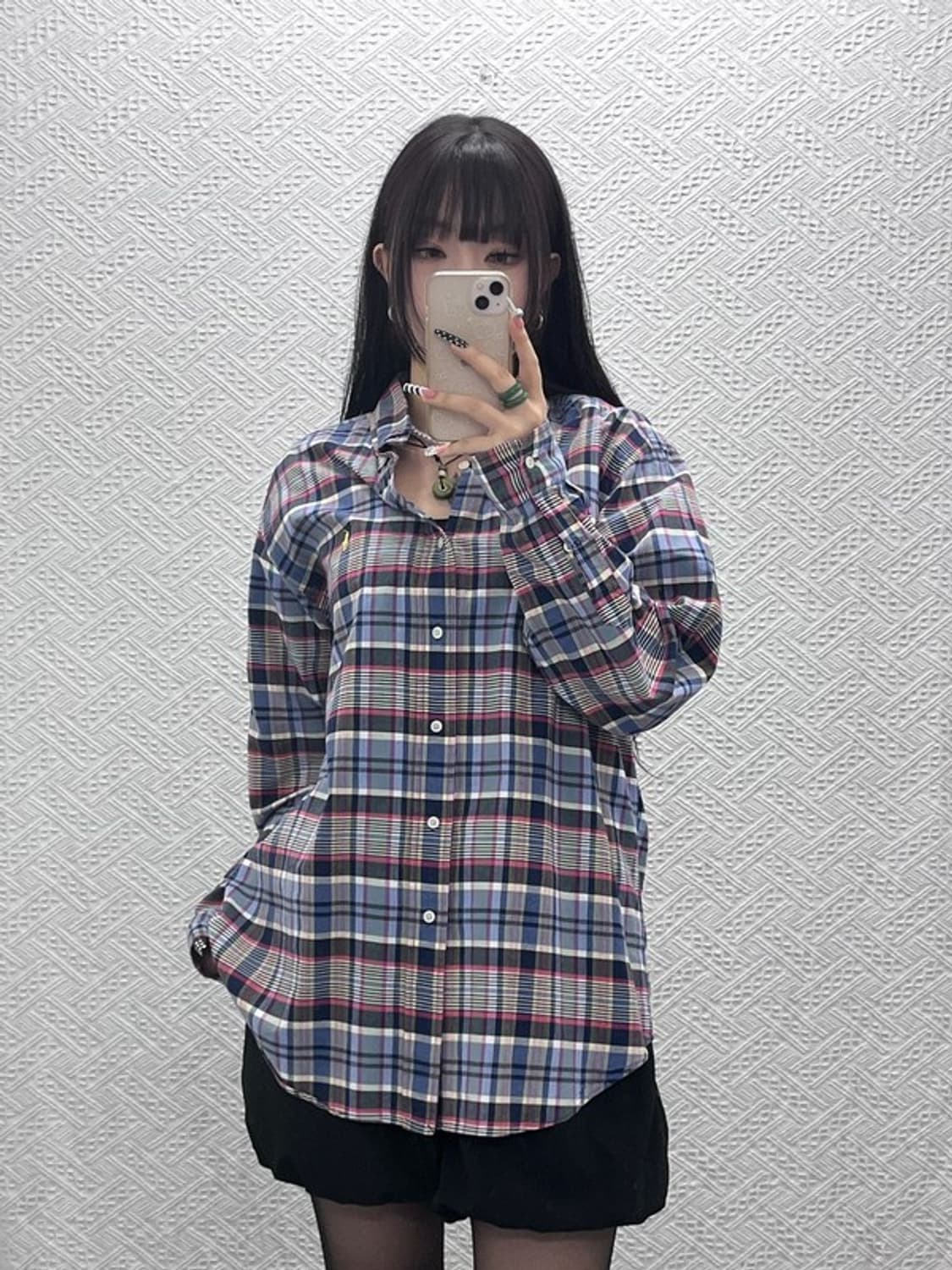 폴로 랄프로렌 빈티지 컨트리 레트로 체크 셔츠 L C10556 상품이미지1