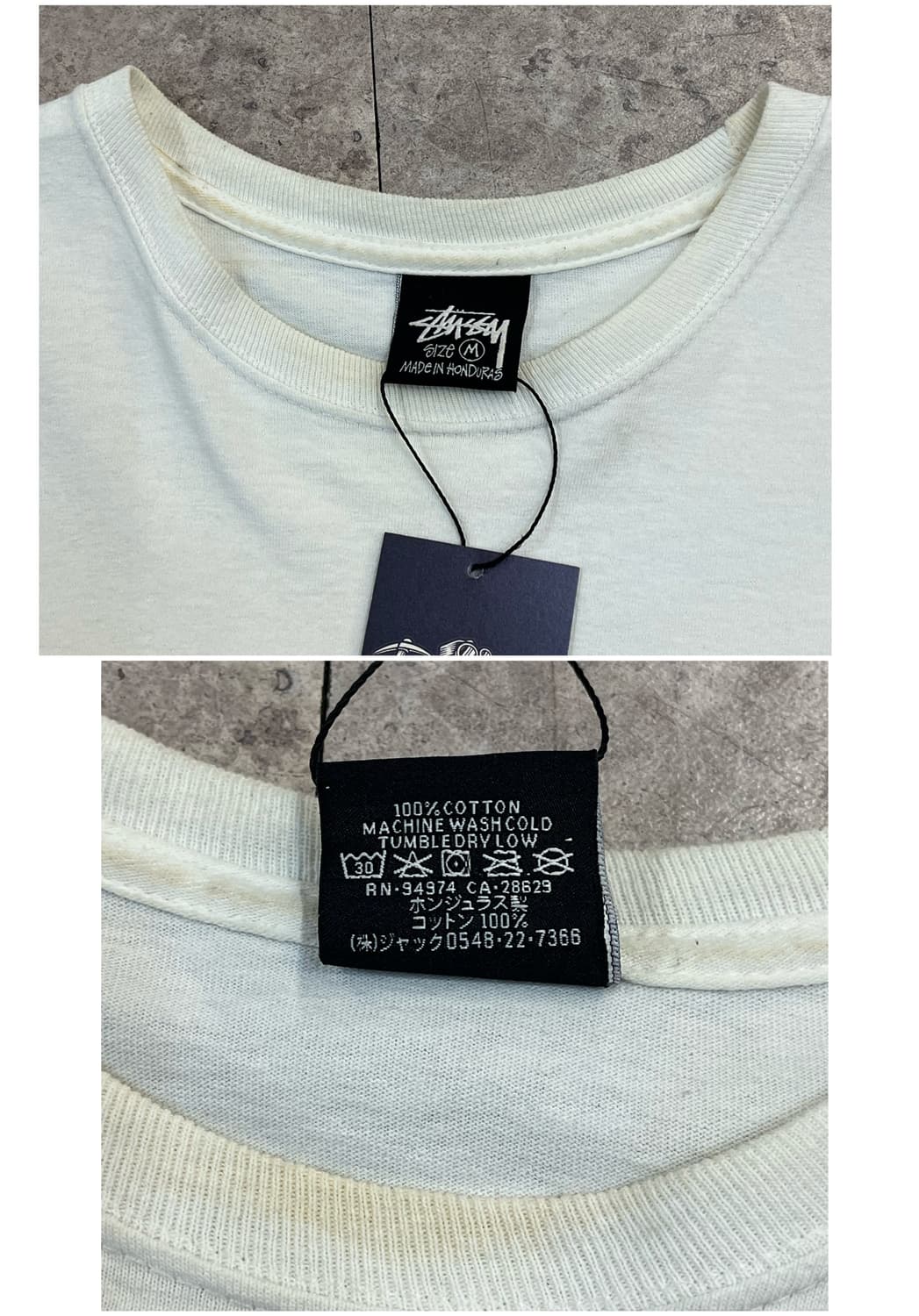 스투시 로스엔젤레스 반팔티 화이트 M #csz3659 상품이미지3