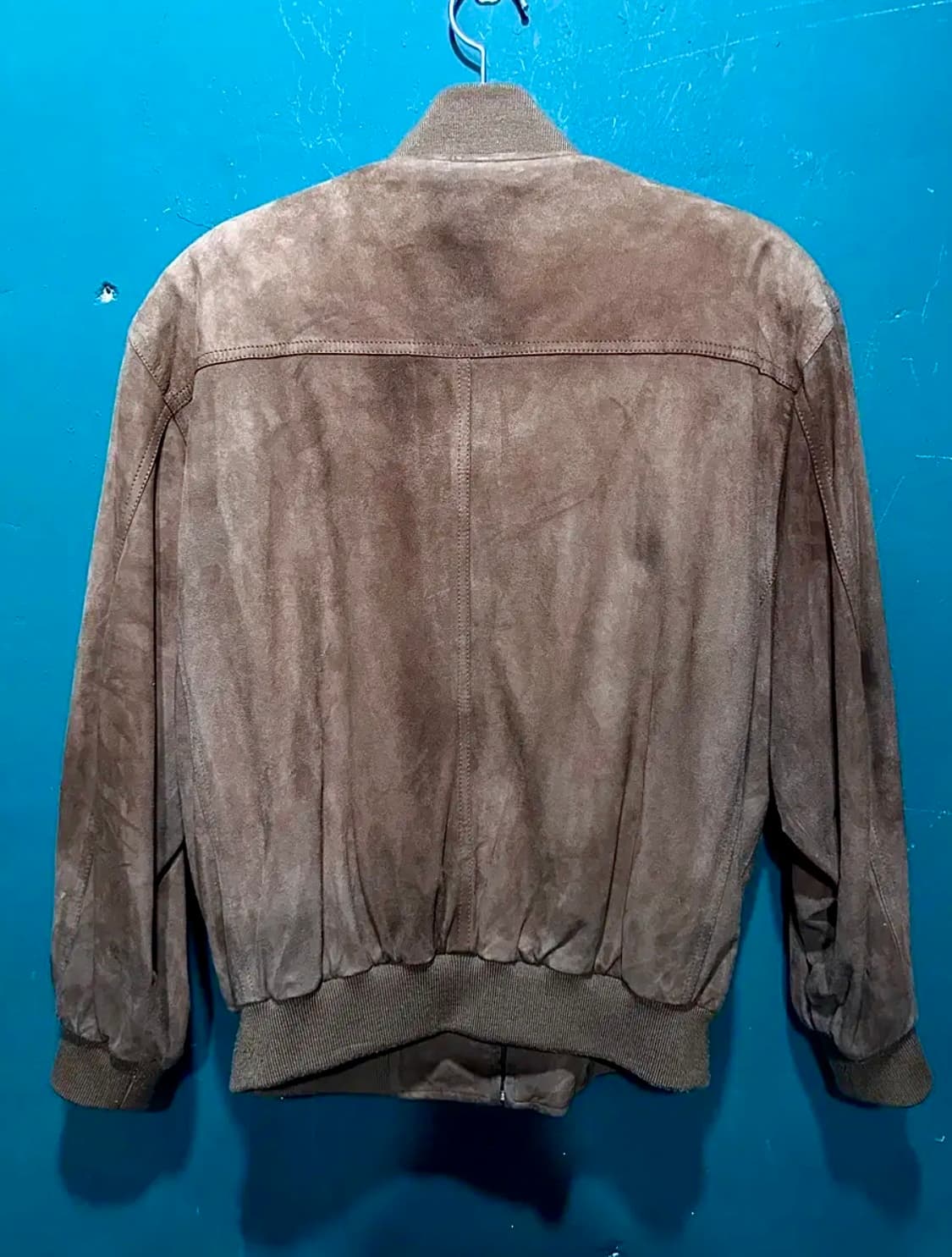 빈티지 산양 가죽 스웨이드 블루종 자켓(100~105) 상품이미지4