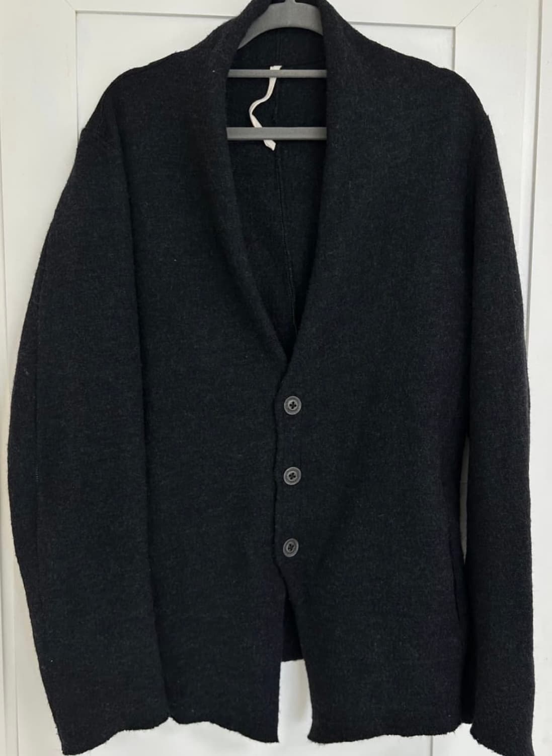 The viridi anne 축융 울 숄카라 가디건 상품이미지1