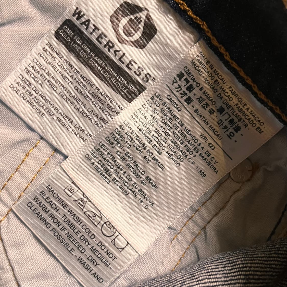 리바이스 501 빅E 데님팬츠 W L 상품이미지5