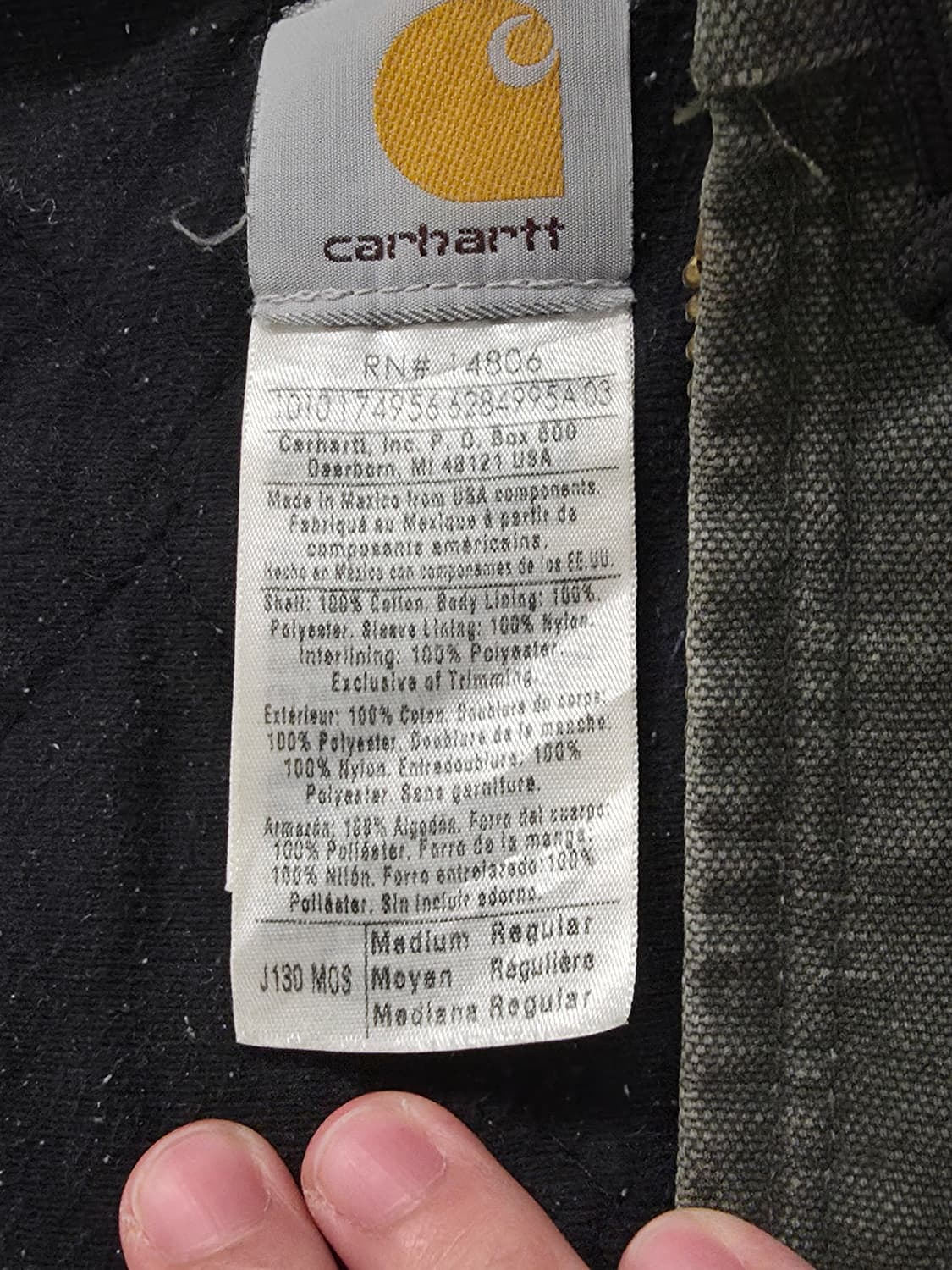 칼하트 J130 mos  M/R 상품이미지5