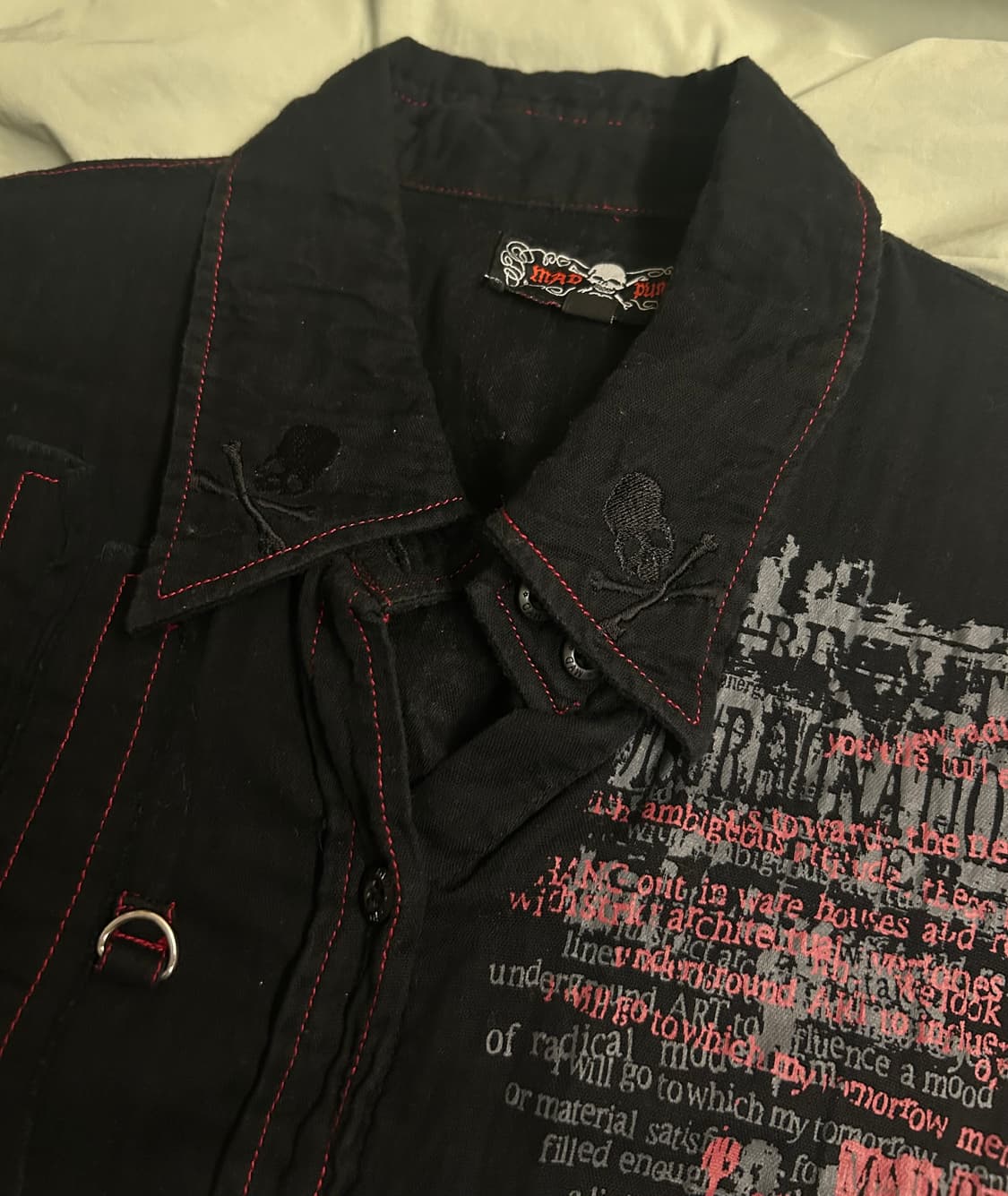 매드펑크 셔츠 원피스 상품이미지3