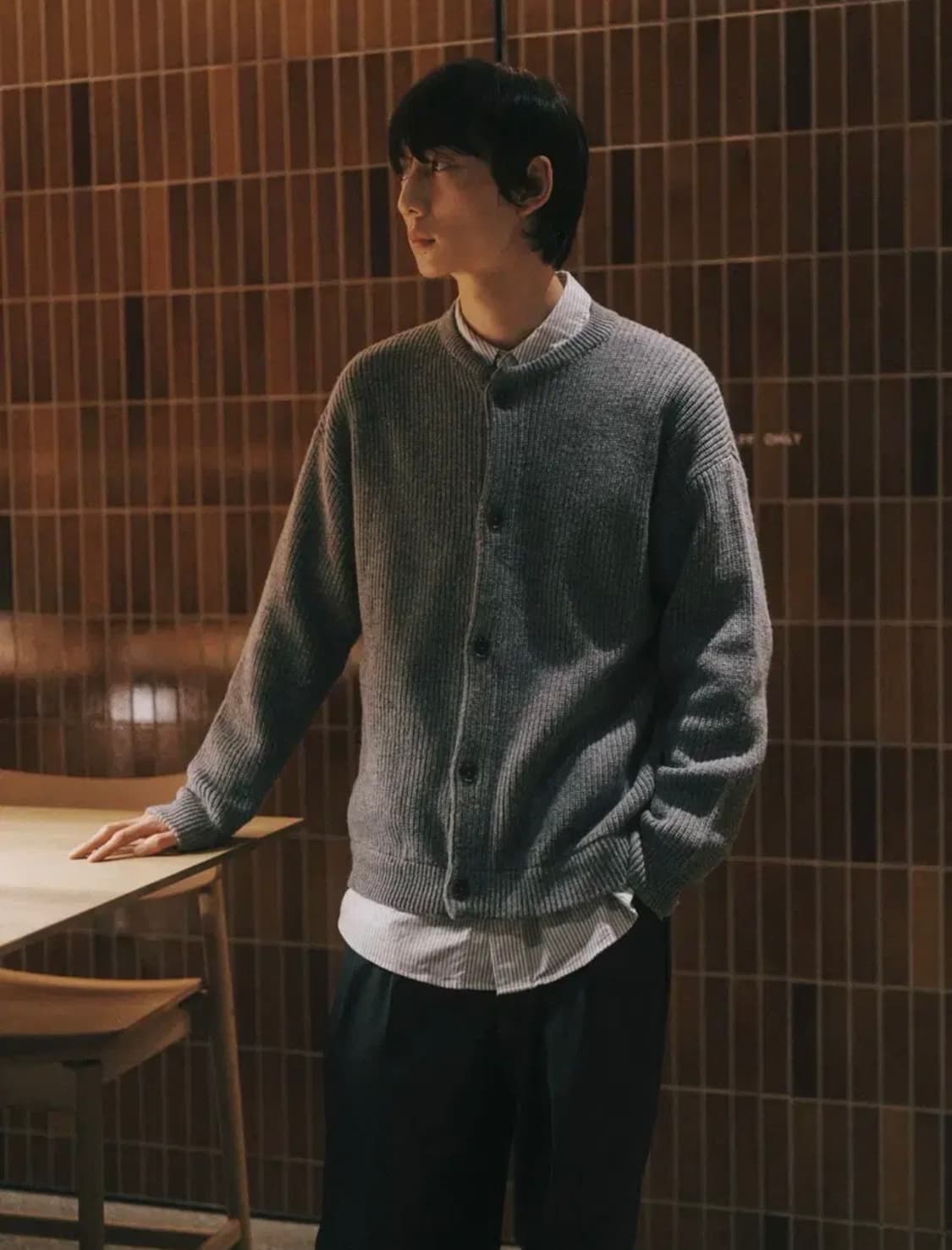 코오롱  24/7 시리즈 캐시미어 가디건 S사이즈 상품이미지1